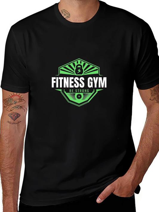 Fitness Gym Black Graphic T-Shirt