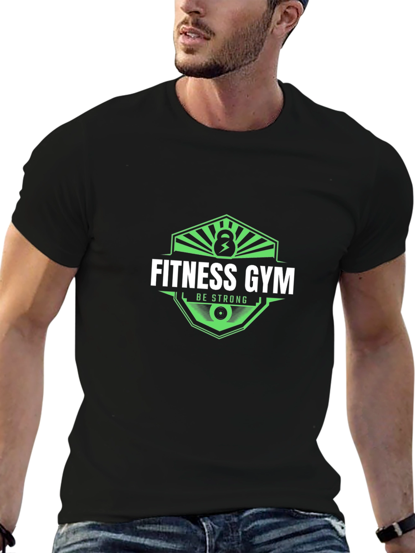 Fitness Gym Black Graphic T-Shirt