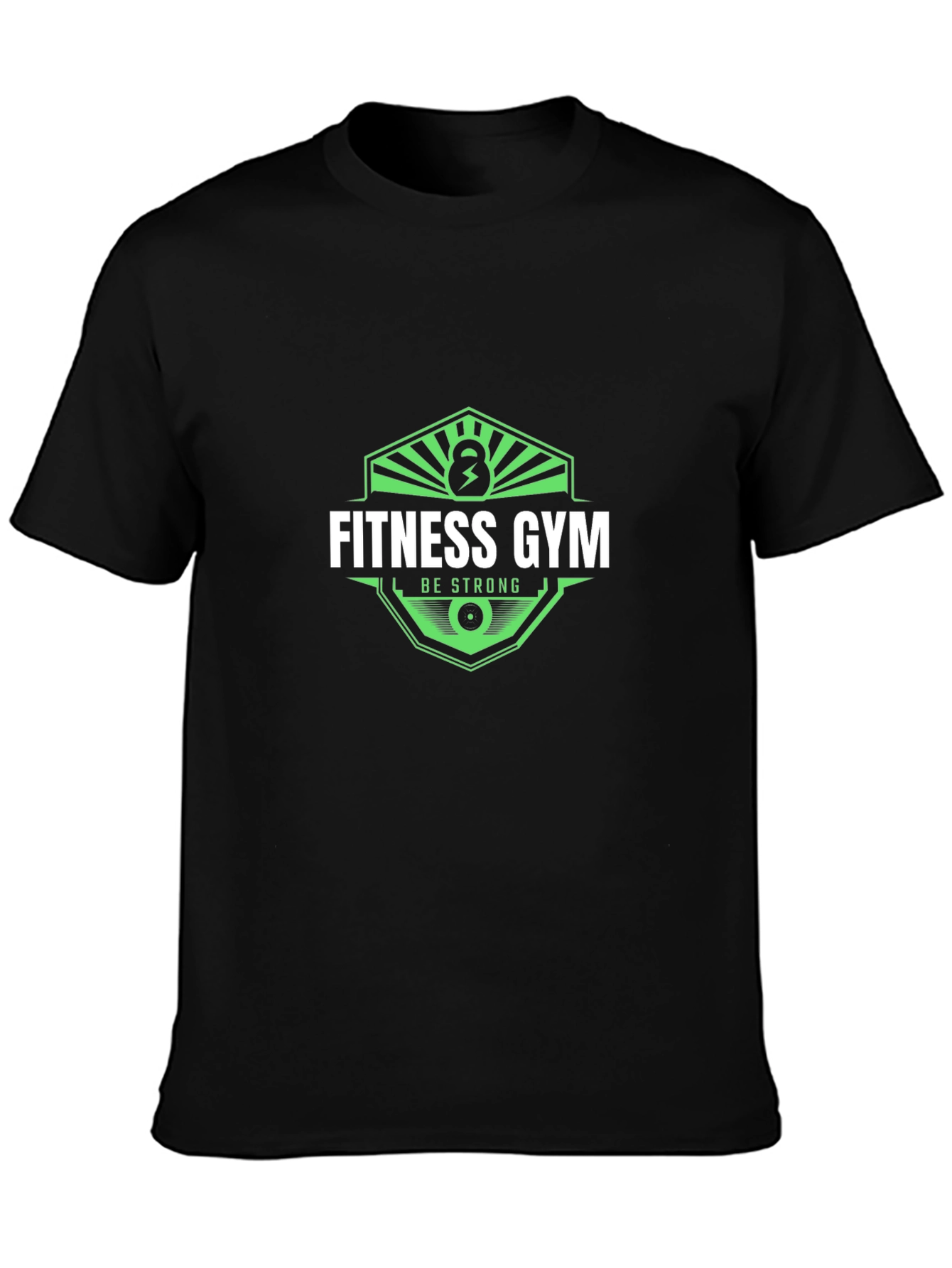 Fitness Gym Black Graphic T-Shirt