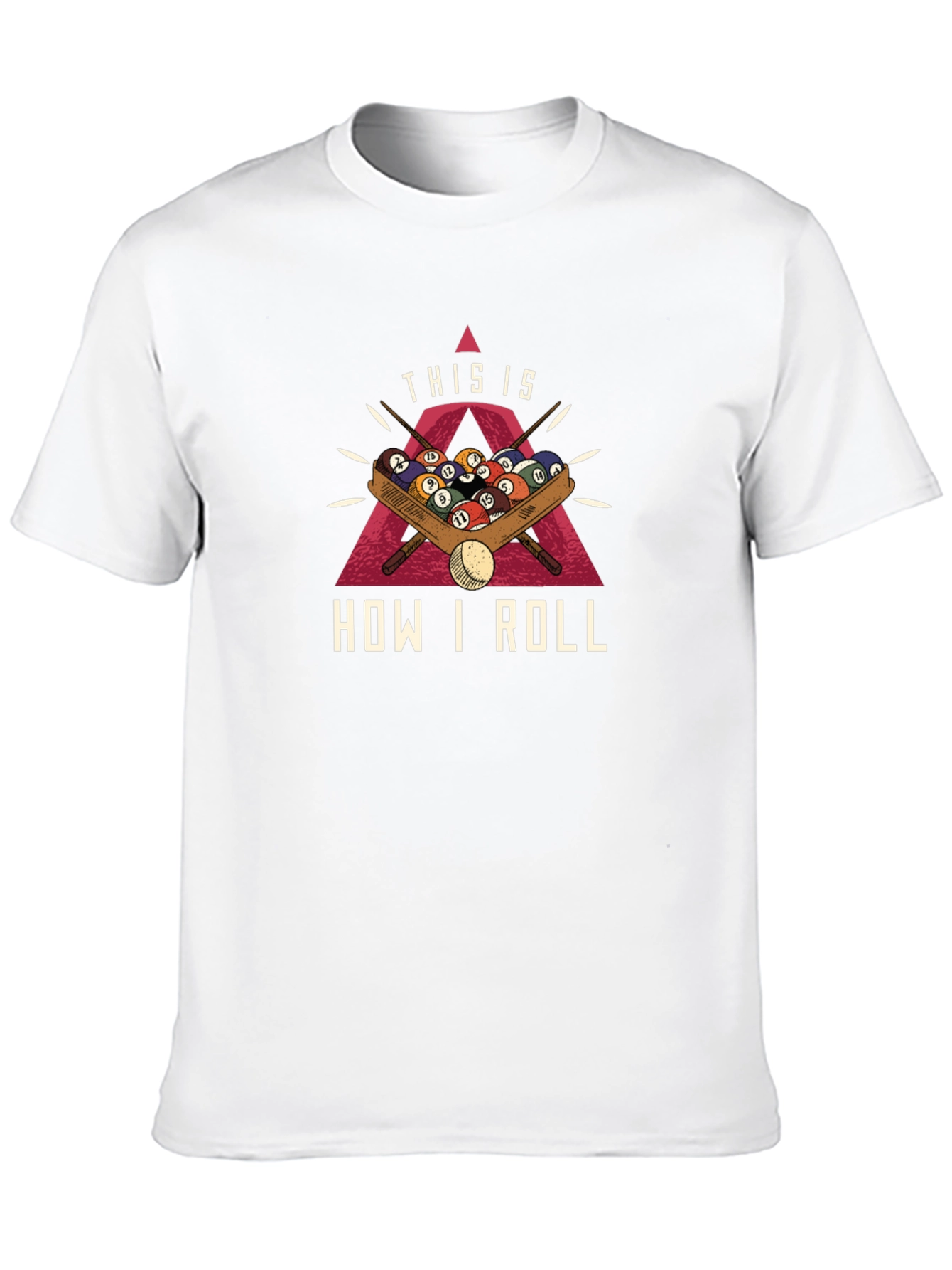 This is How I Roll Billiards T-Shirt - Black