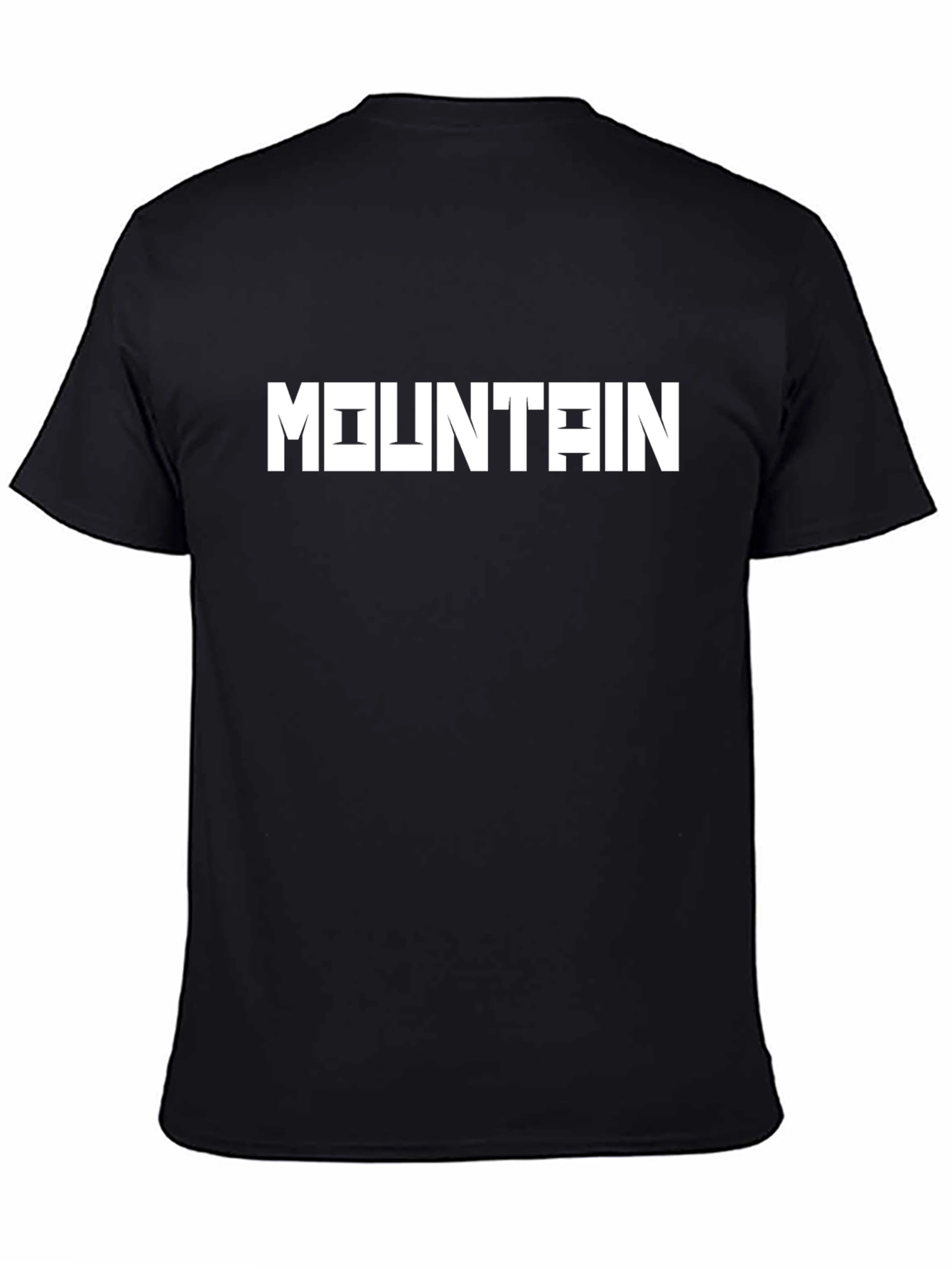 Mountain Graphic Tee - Black Casual T-Shirt