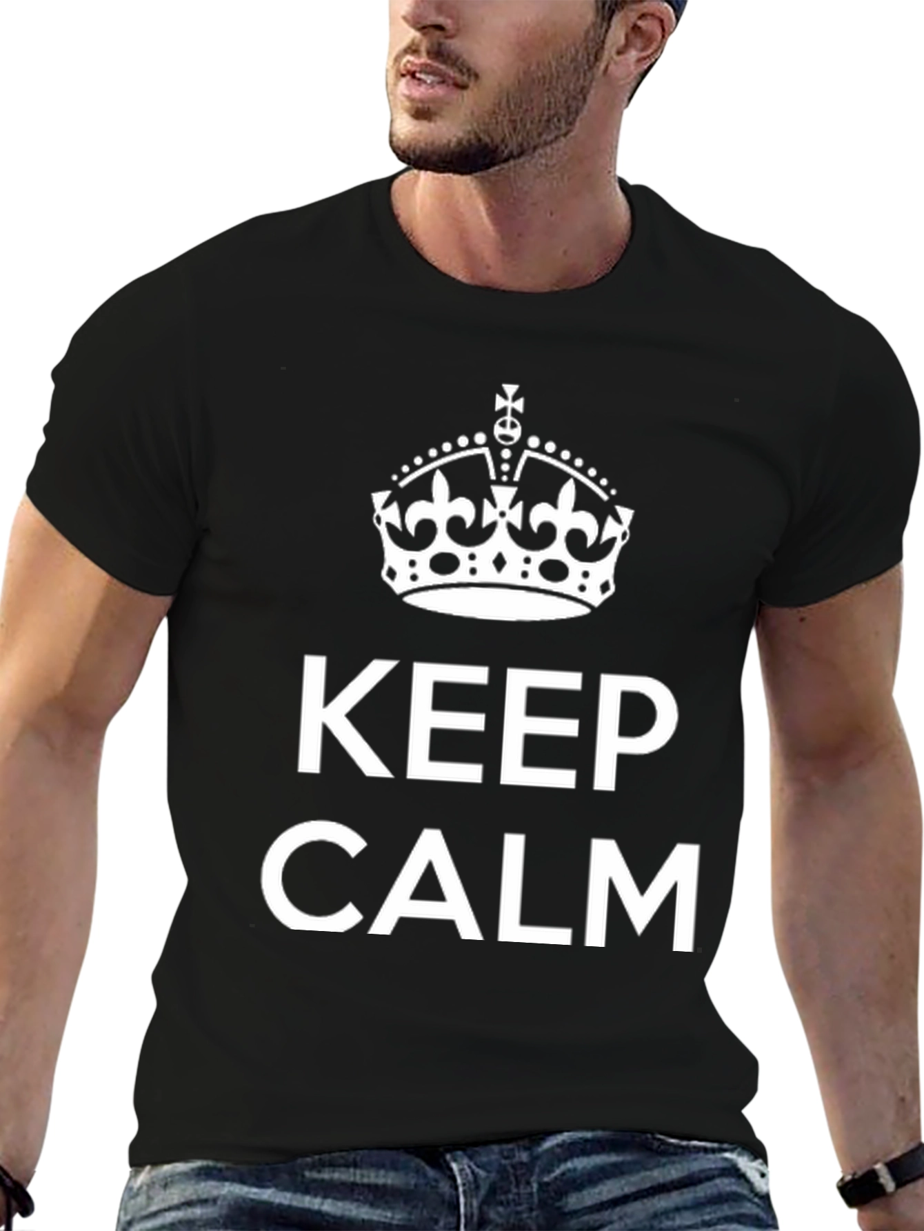 Keep Calm Graphic Tee - Classic Comfort