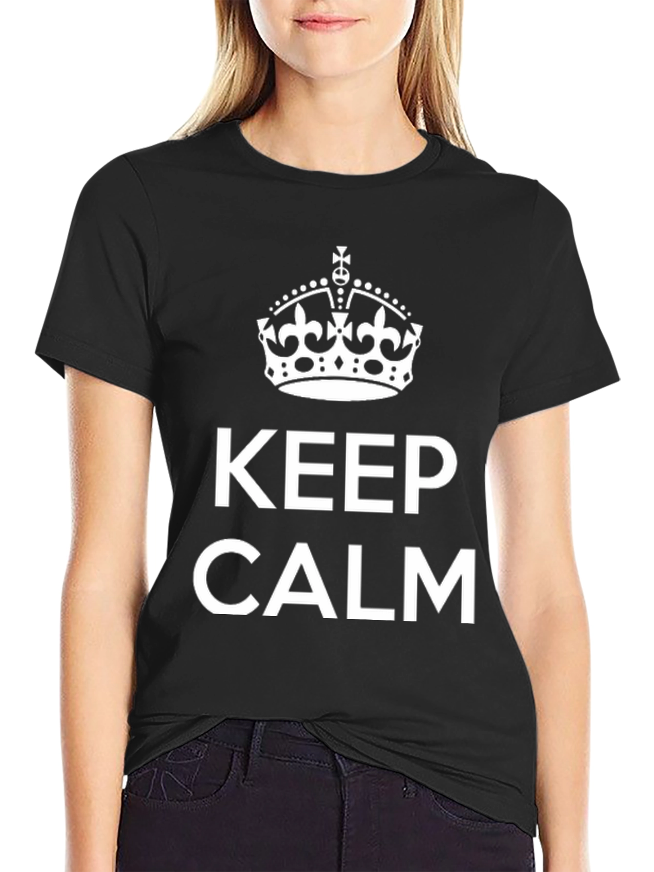 Keep Calm Graphic Tee - Classic Comfort