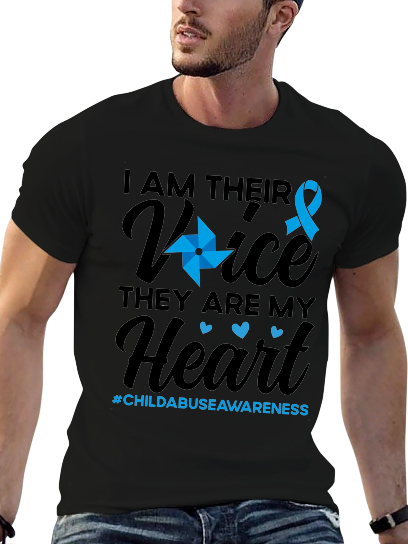 Child Abuse Awareness T-Shirt - They Are My Heart