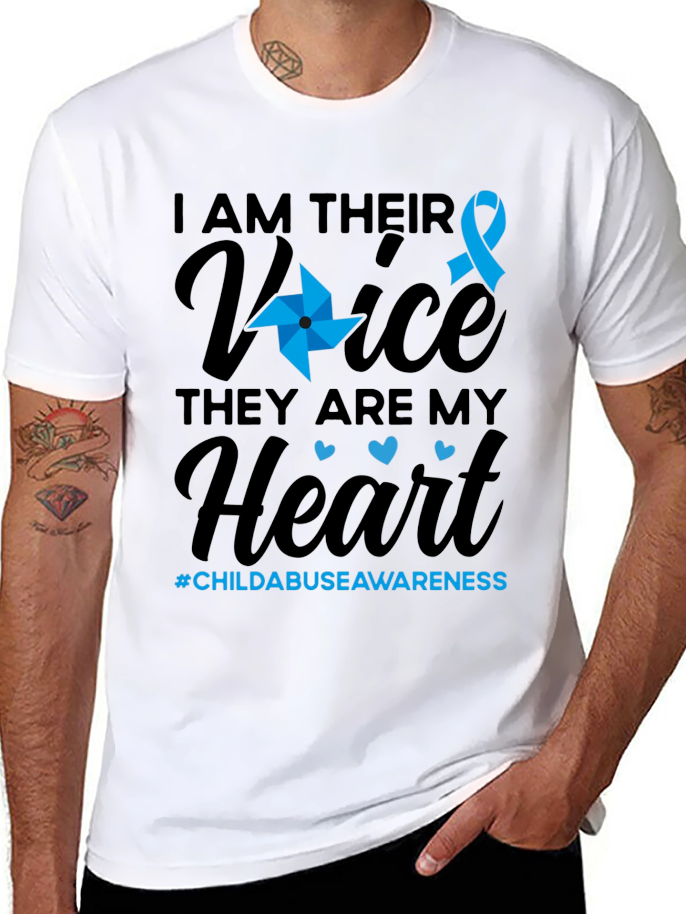 Child Abuse Awareness T-Shirt - They Are My Heart