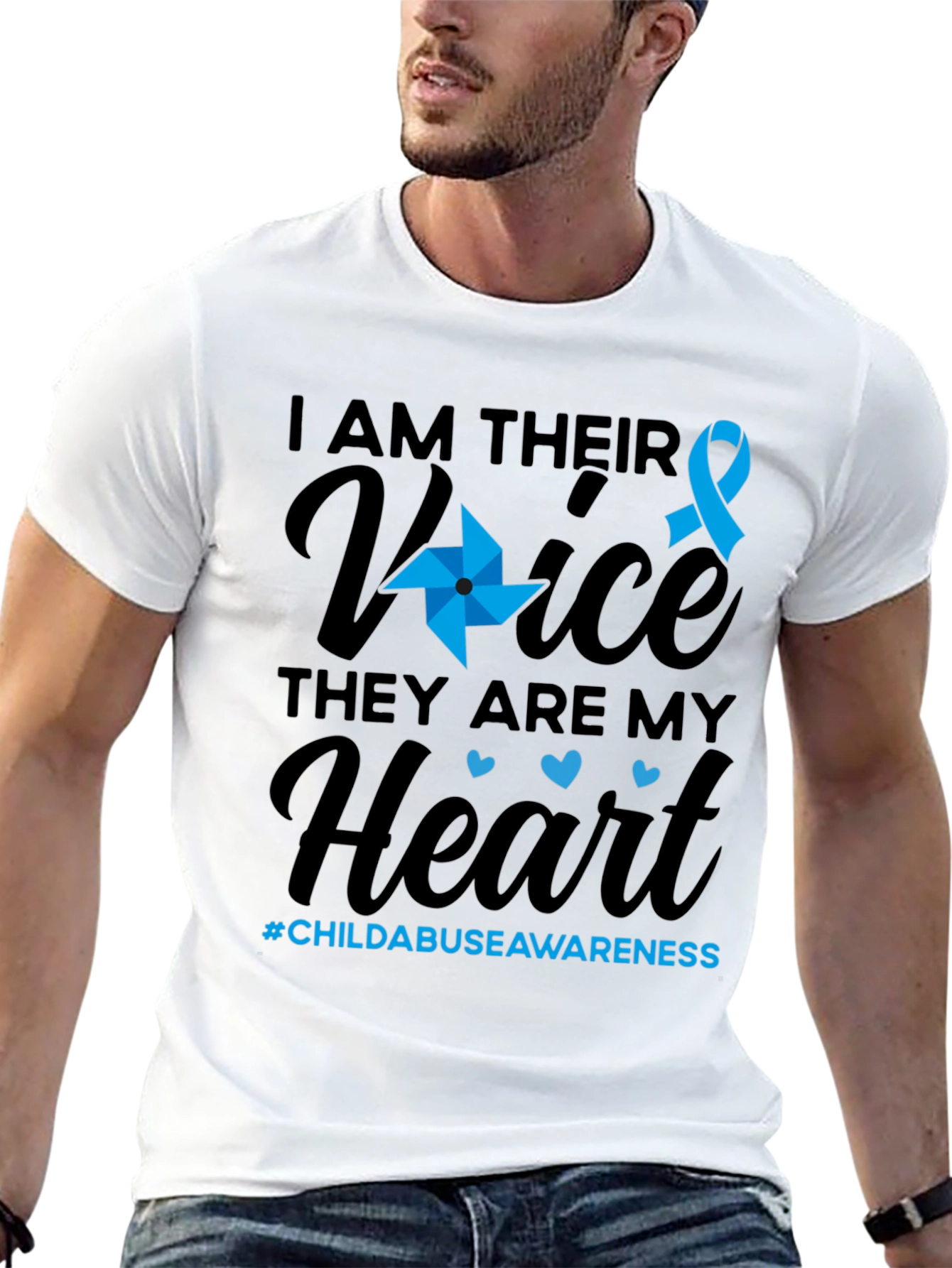 Child Abuse Awareness T-Shirt - They Are My Heart