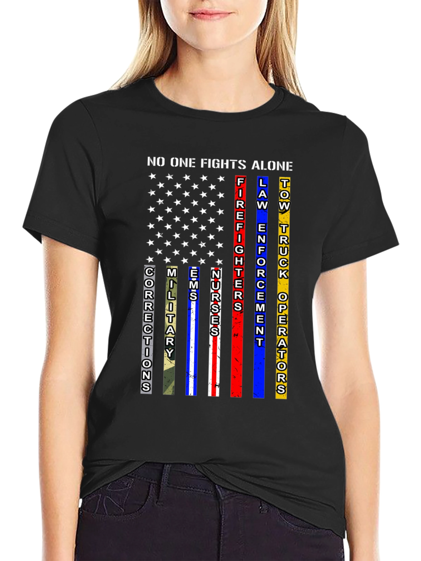 No One Fights Alone Support T-Shirt