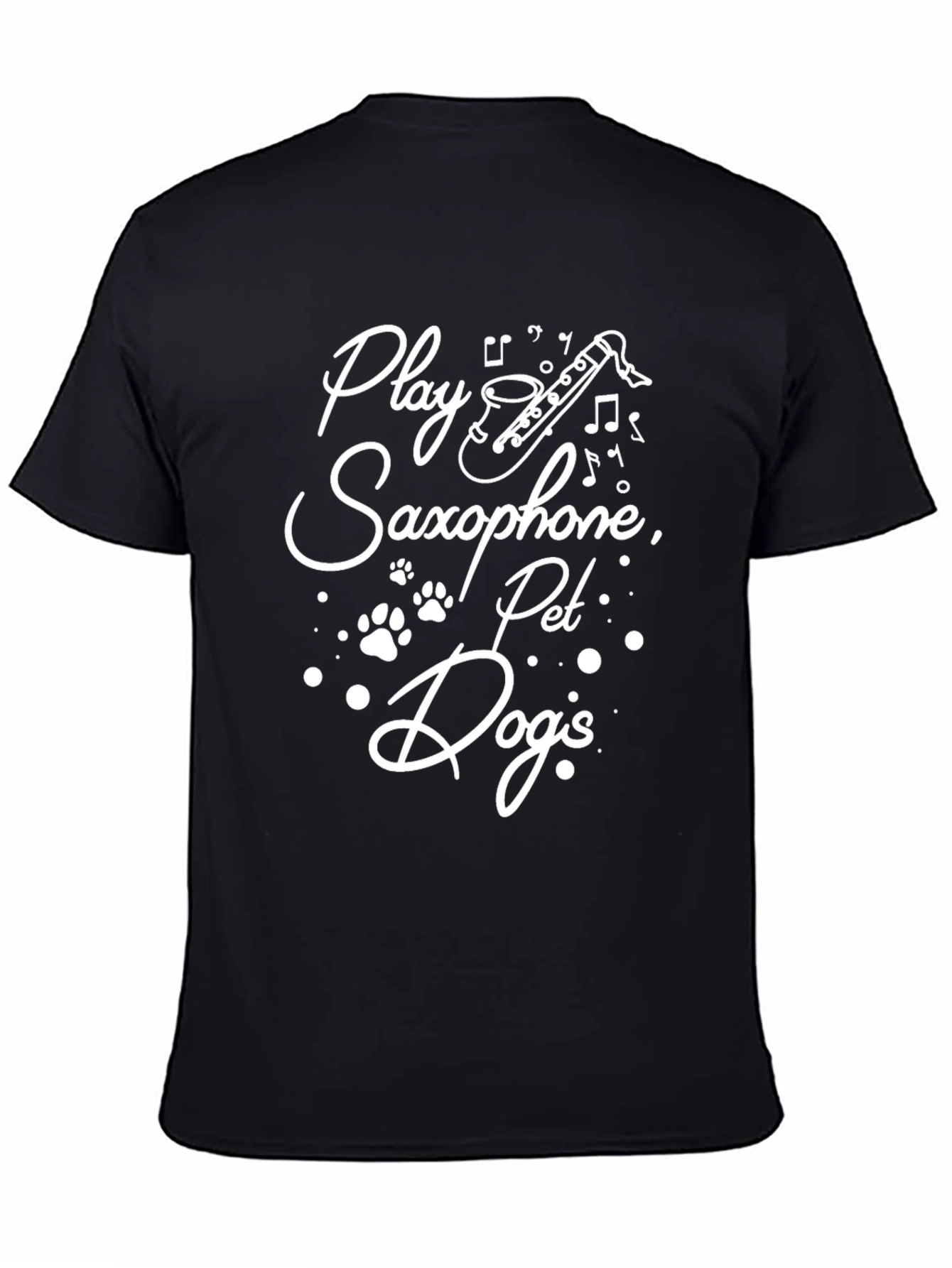 Play Saxophone Pet Dogs Graphic Tee
