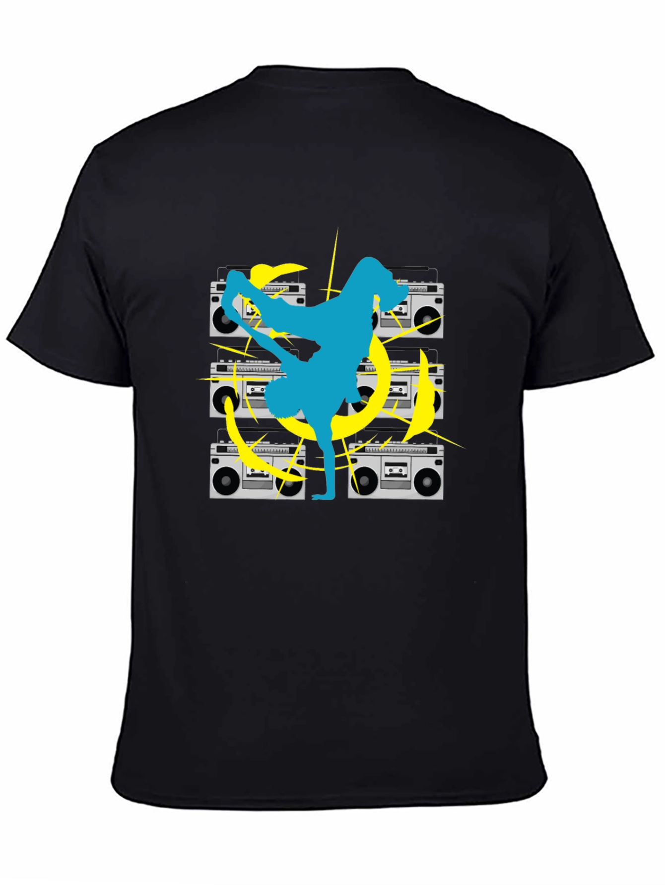 Retro Dance Black T-Shirt