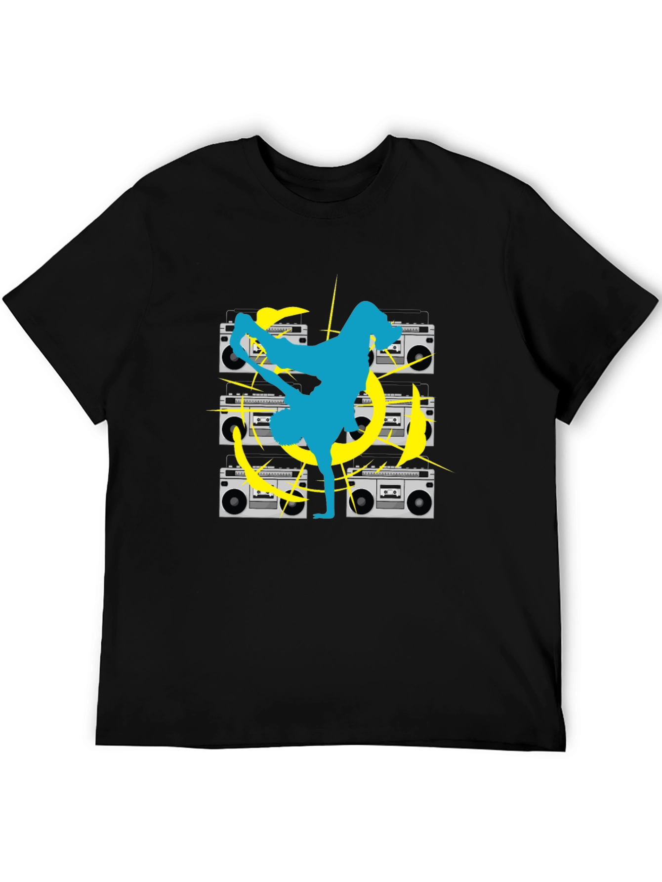 Retro Dance Black T-Shirt