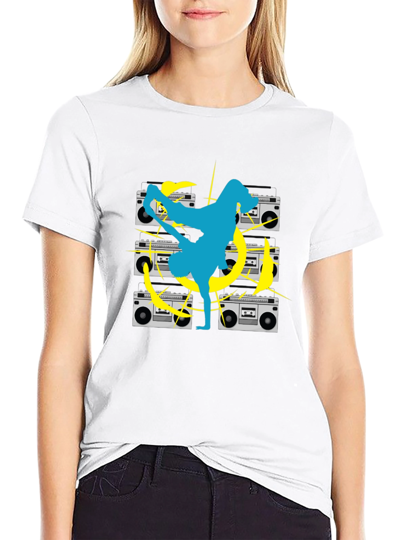 Retro Dance Black T-Shirt