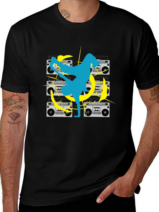 Retro Dance Black T-Shirt