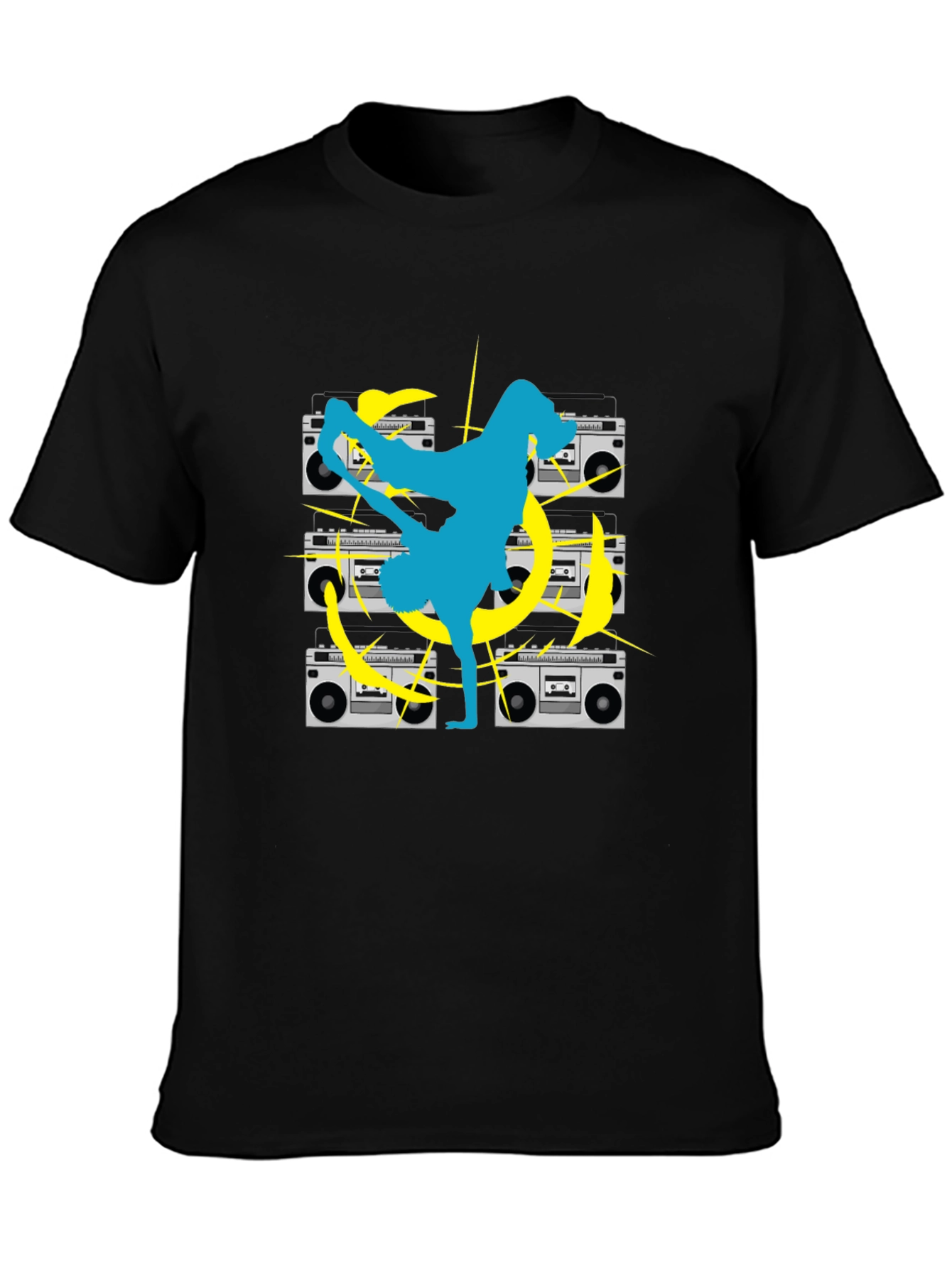 Retro Dance Black T-Shirt