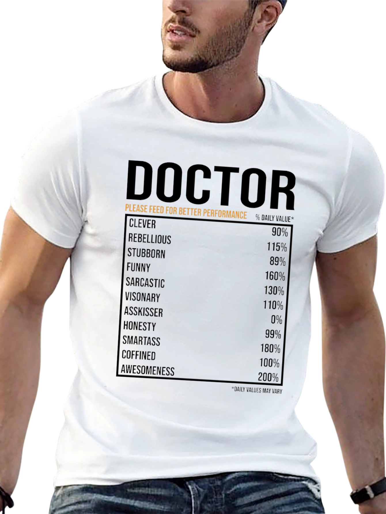 Doctor Nutrition Facts Funny T-Shirt