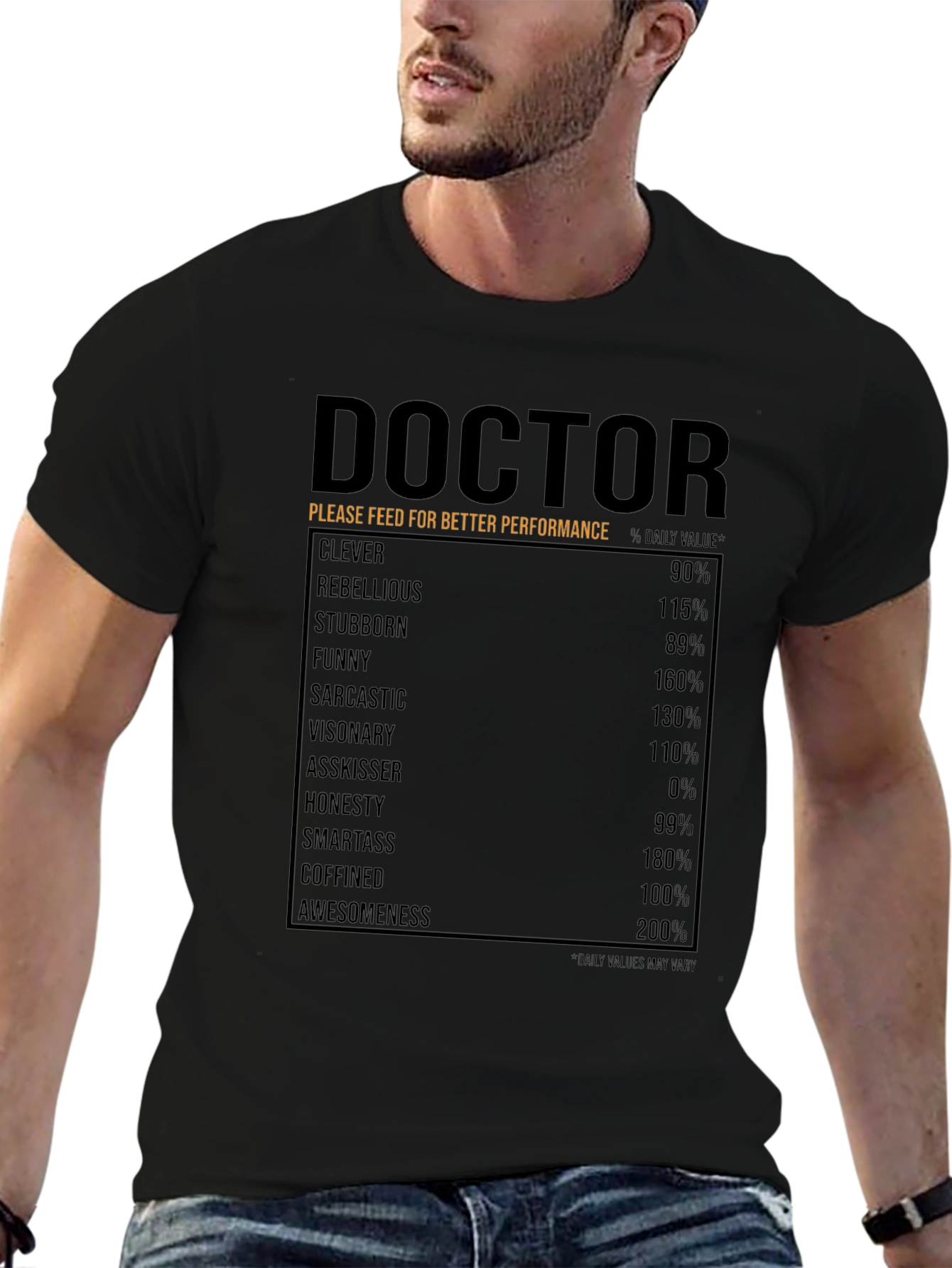 Doctor Nutrition Facts Funny T-Shirt