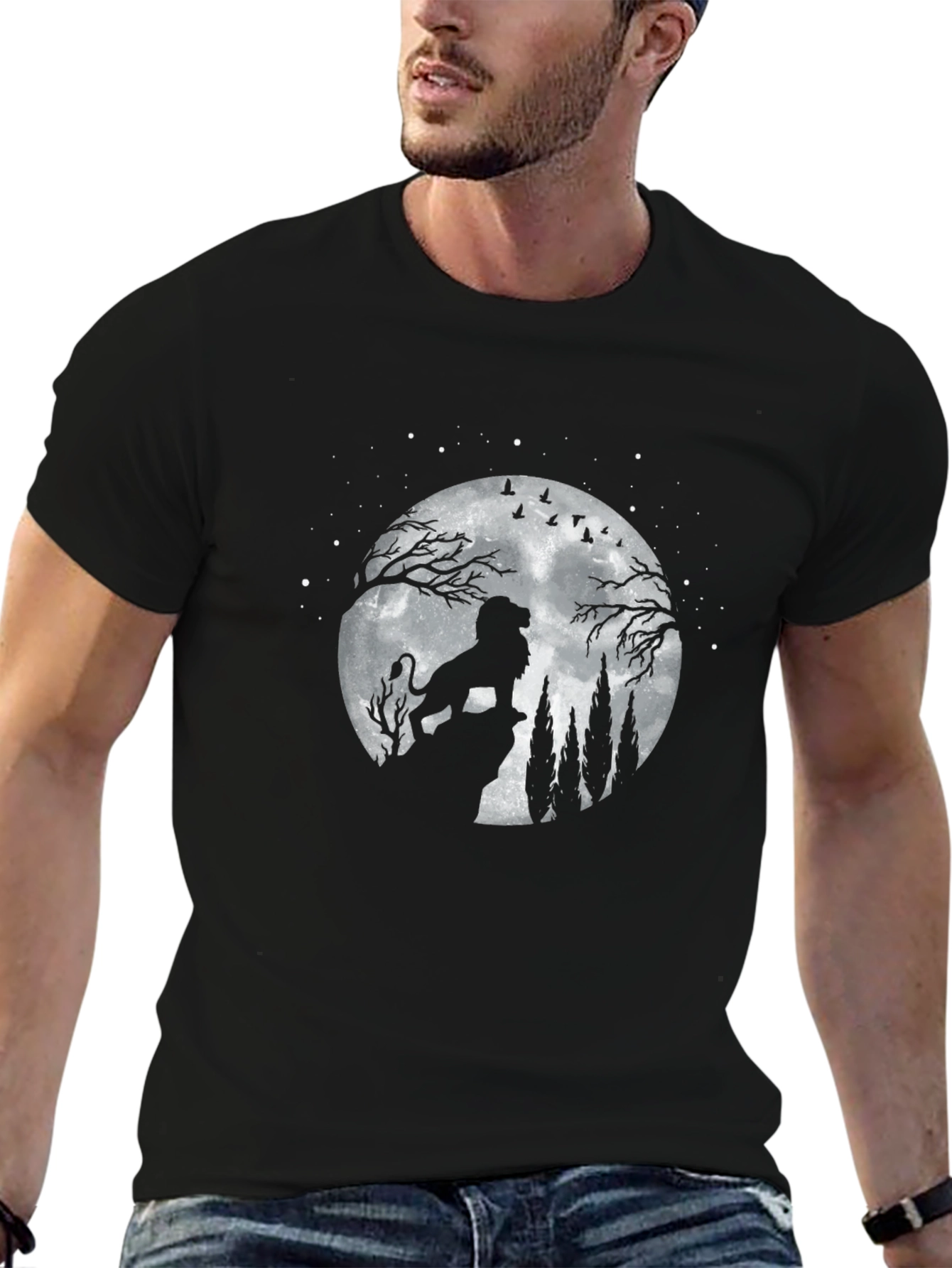 Lion King Moon Graphic T-Shirt