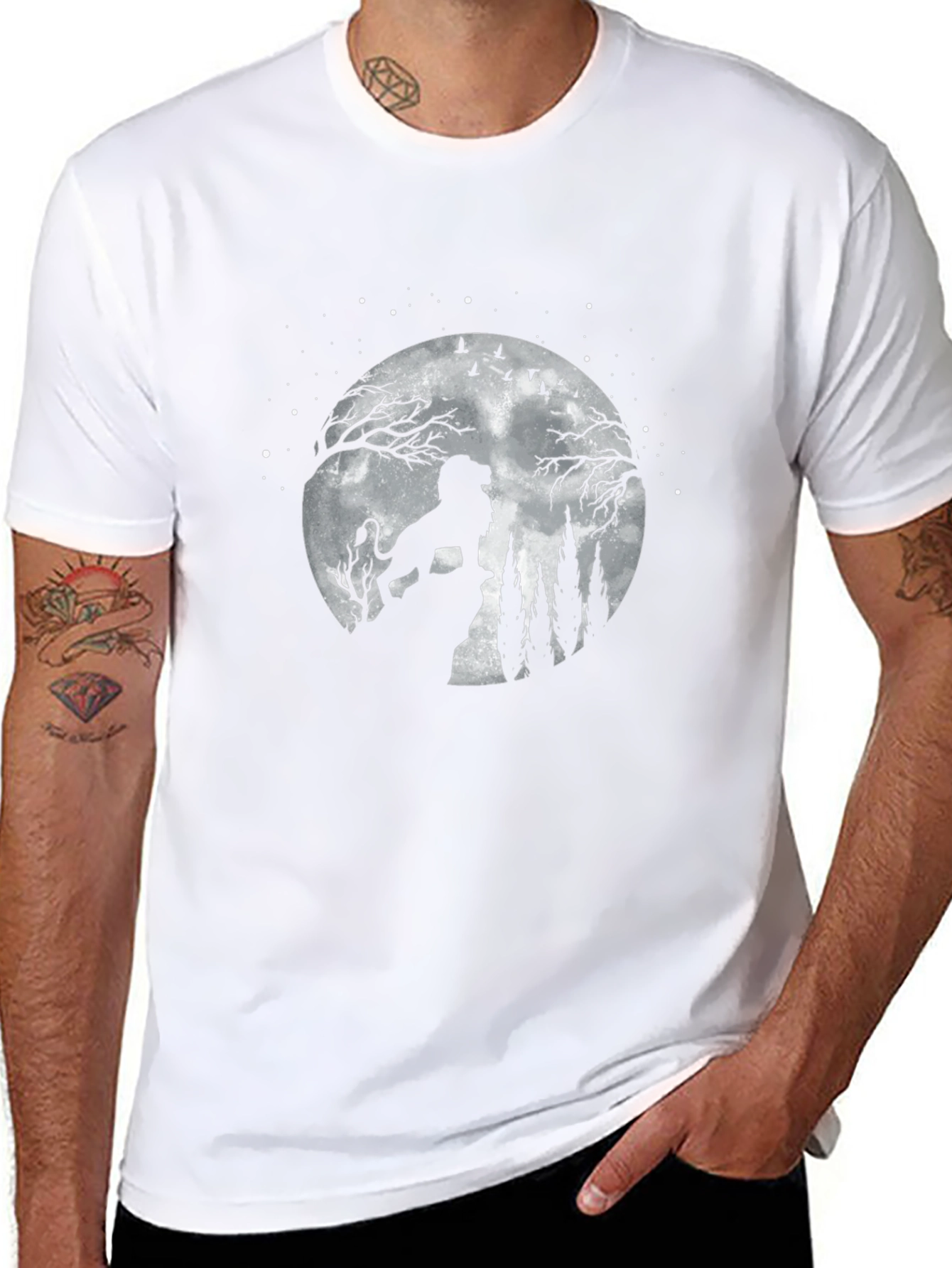Lion King Moon Graphic T-Shirt