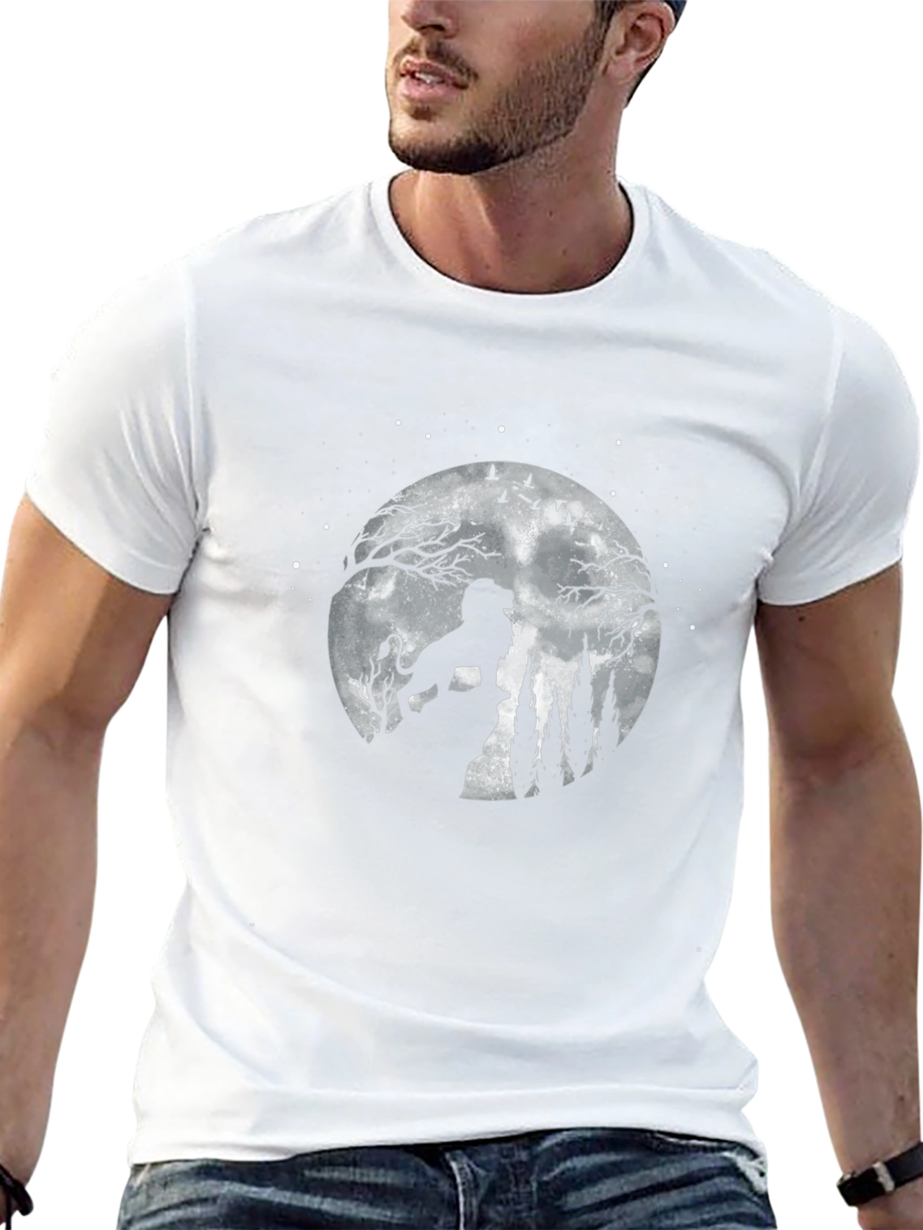Lion King Moon Graphic T-Shirt