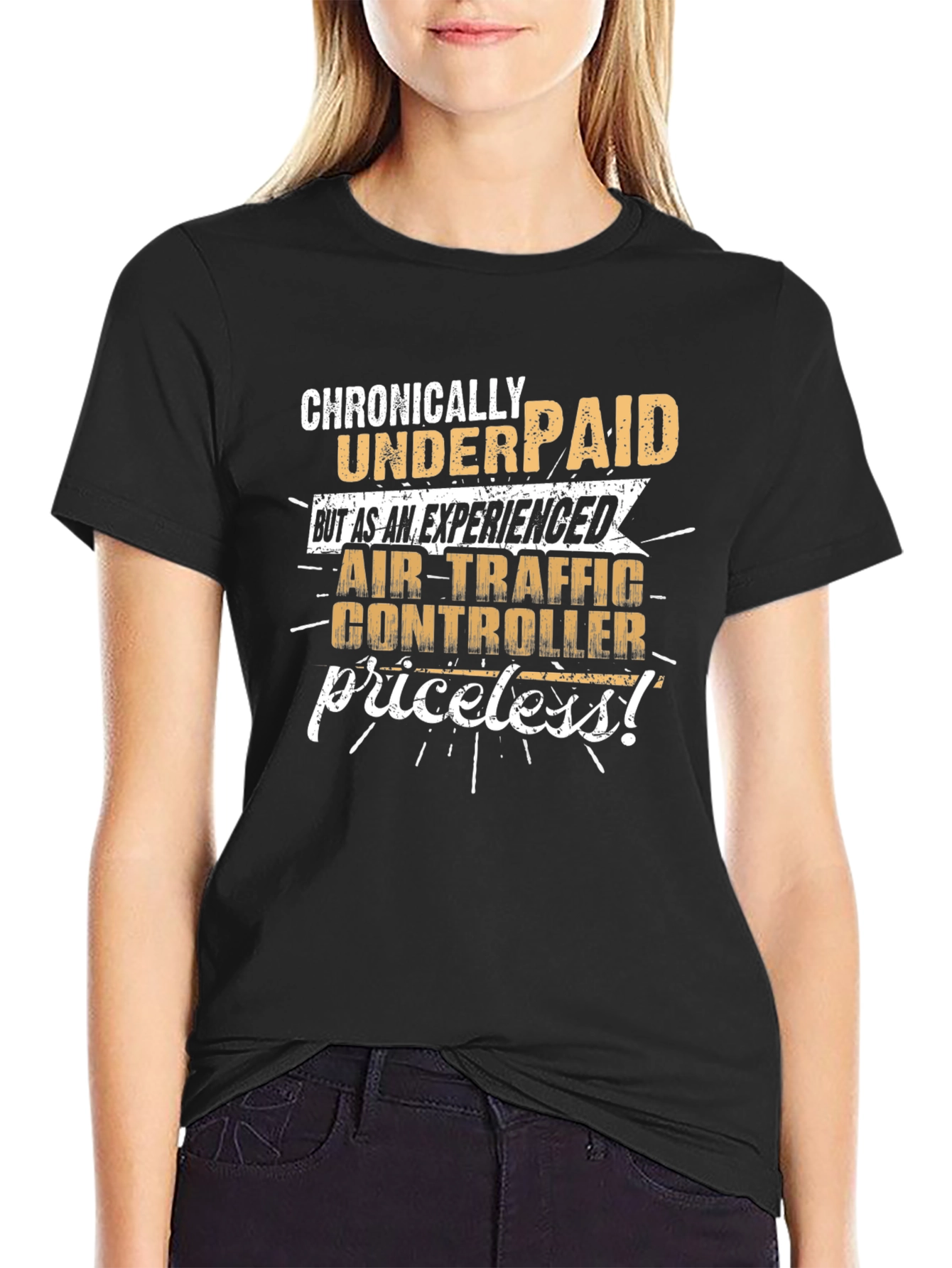 Air Traffic Controller T-Shirt: Chronically Underpaid