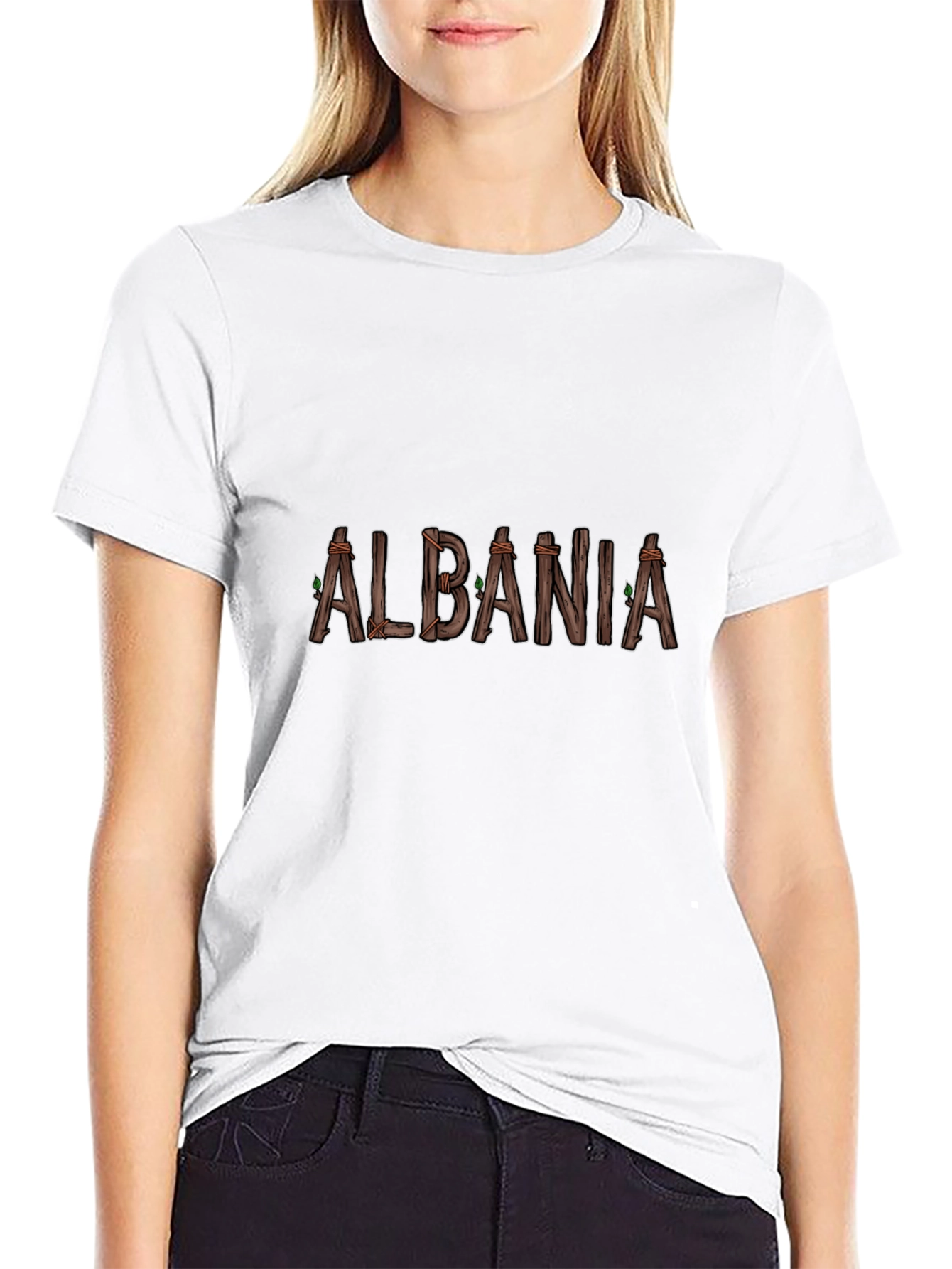 Albania Rustic Wood T-Shirt
