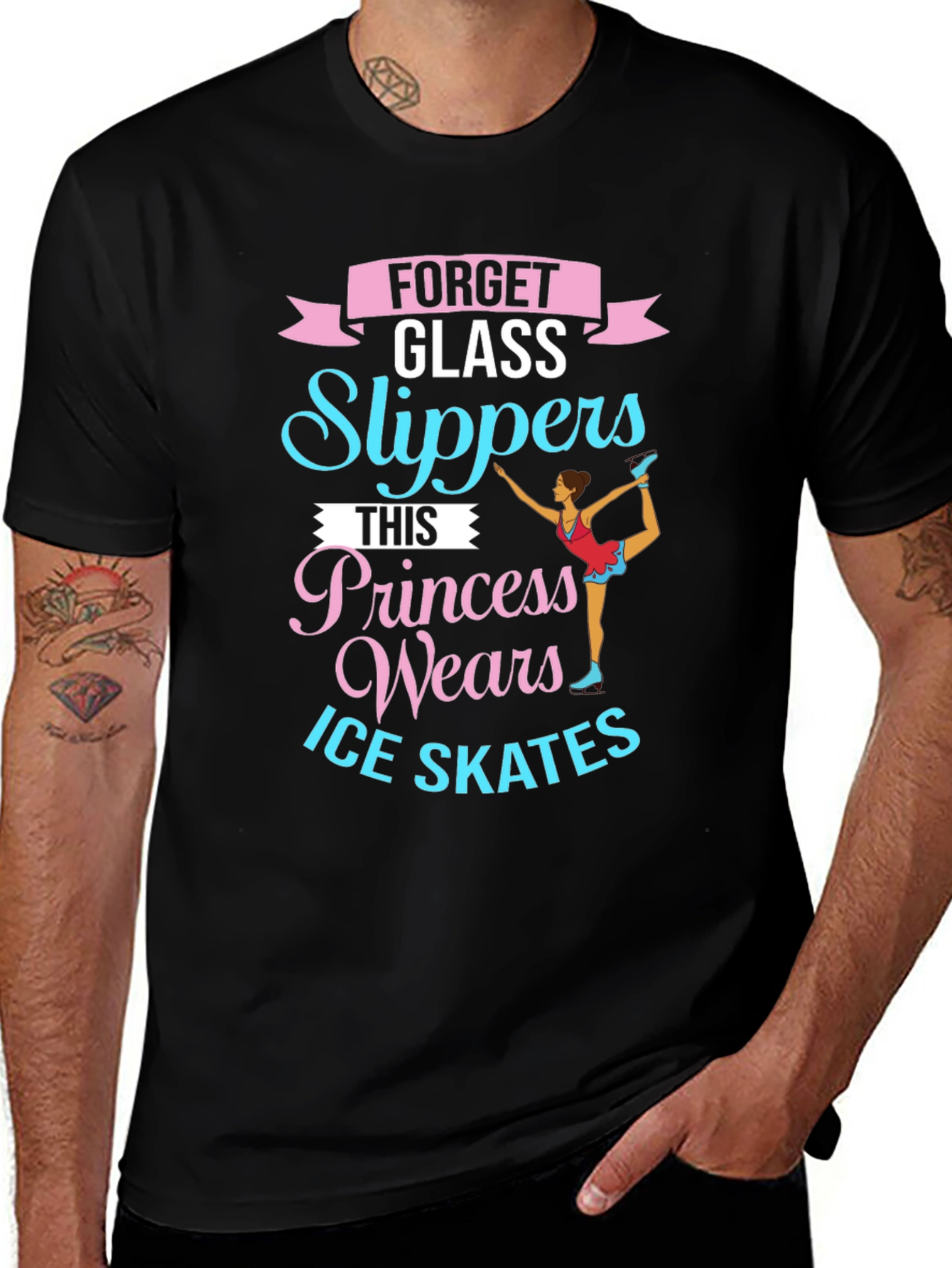 Ice Skating Princess T-Shirt - Forget Glass Slippers!