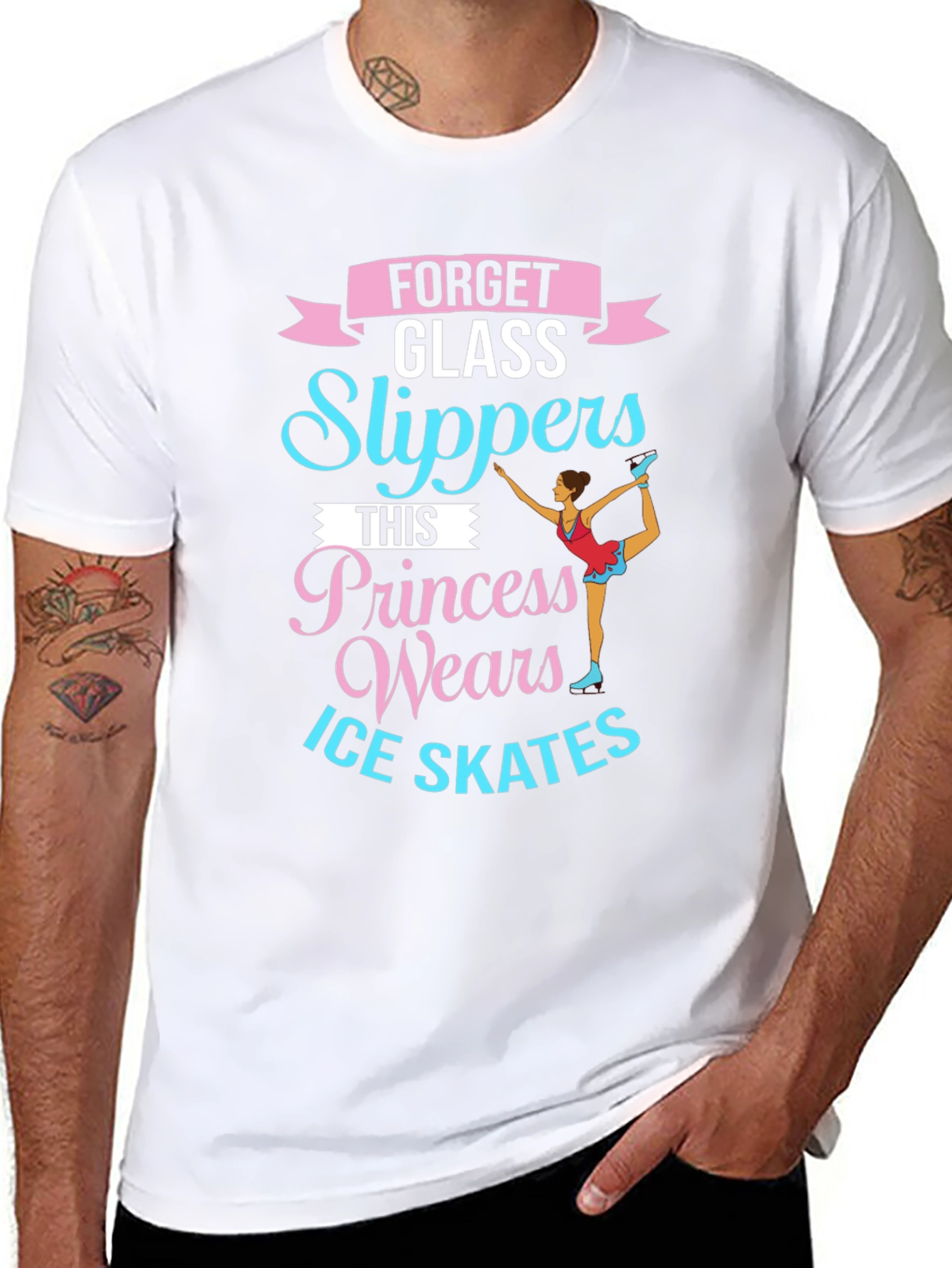 Ice Skating Princess T-Shirt - Forget Glass Slippers!