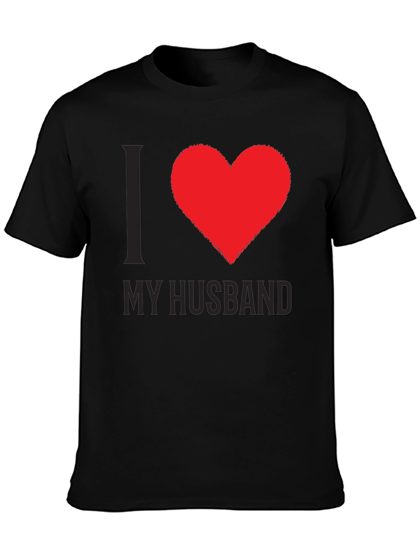 I Love My Husband Tee - Heart Graphic T-Shirt
