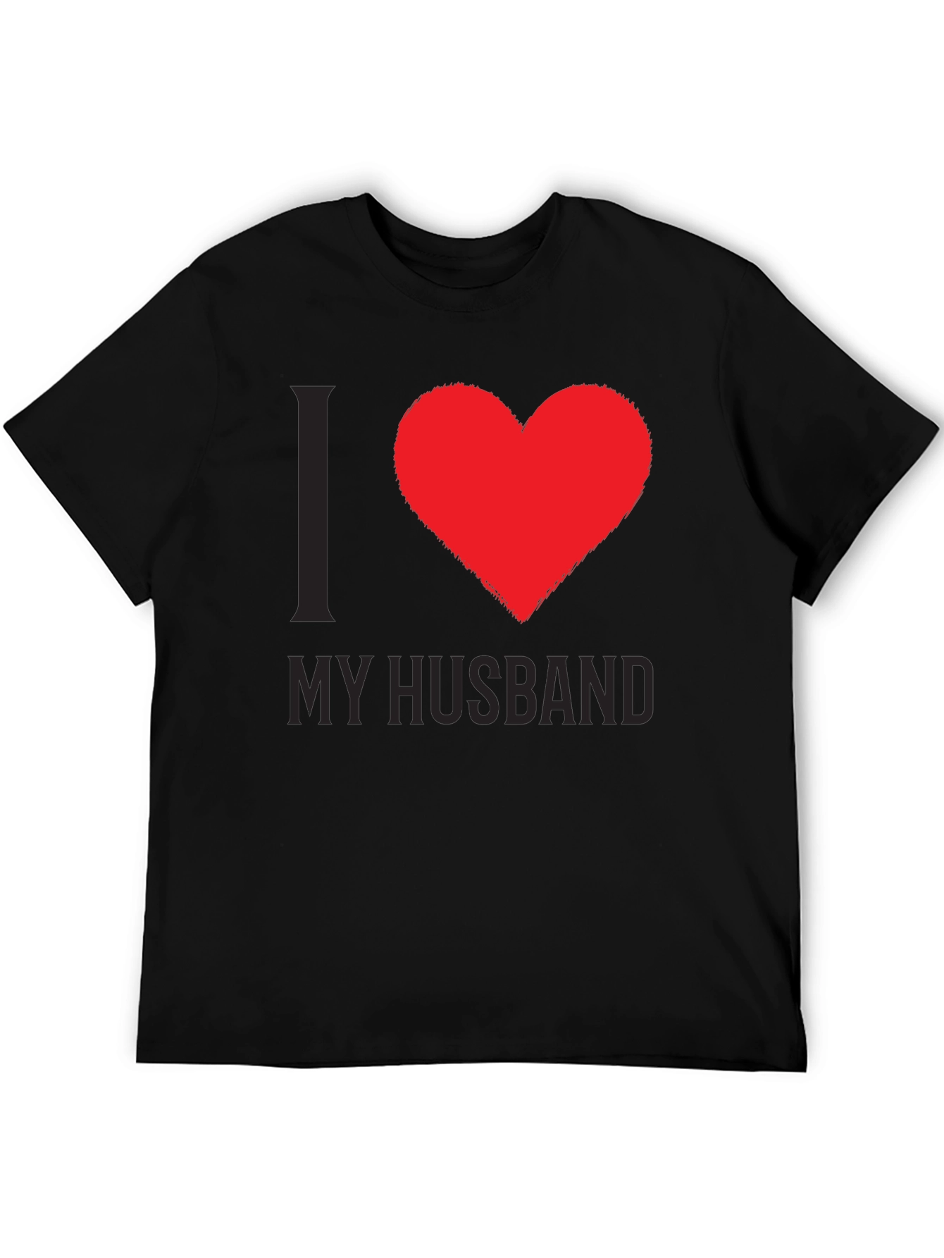 I Love My Husband Tee - Heart Graphic T-Shirt