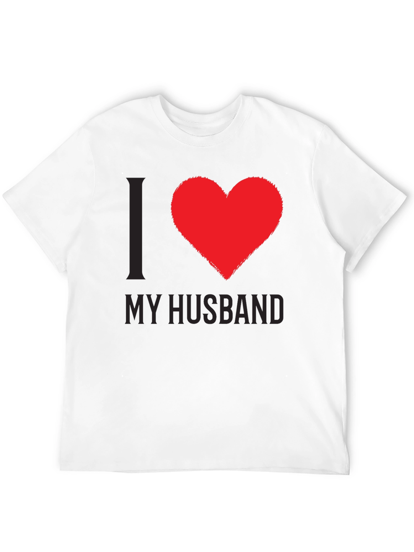 I Love My Husband Tee - Heart Graphic T-Shirt