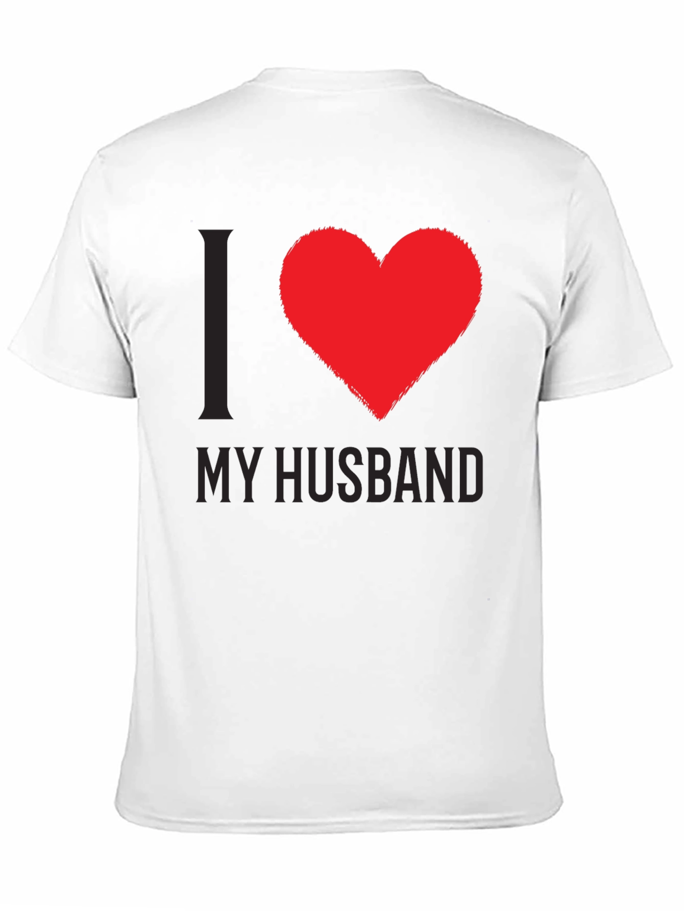 I Love My Husband Tee - Heart Graphic T-Shirt