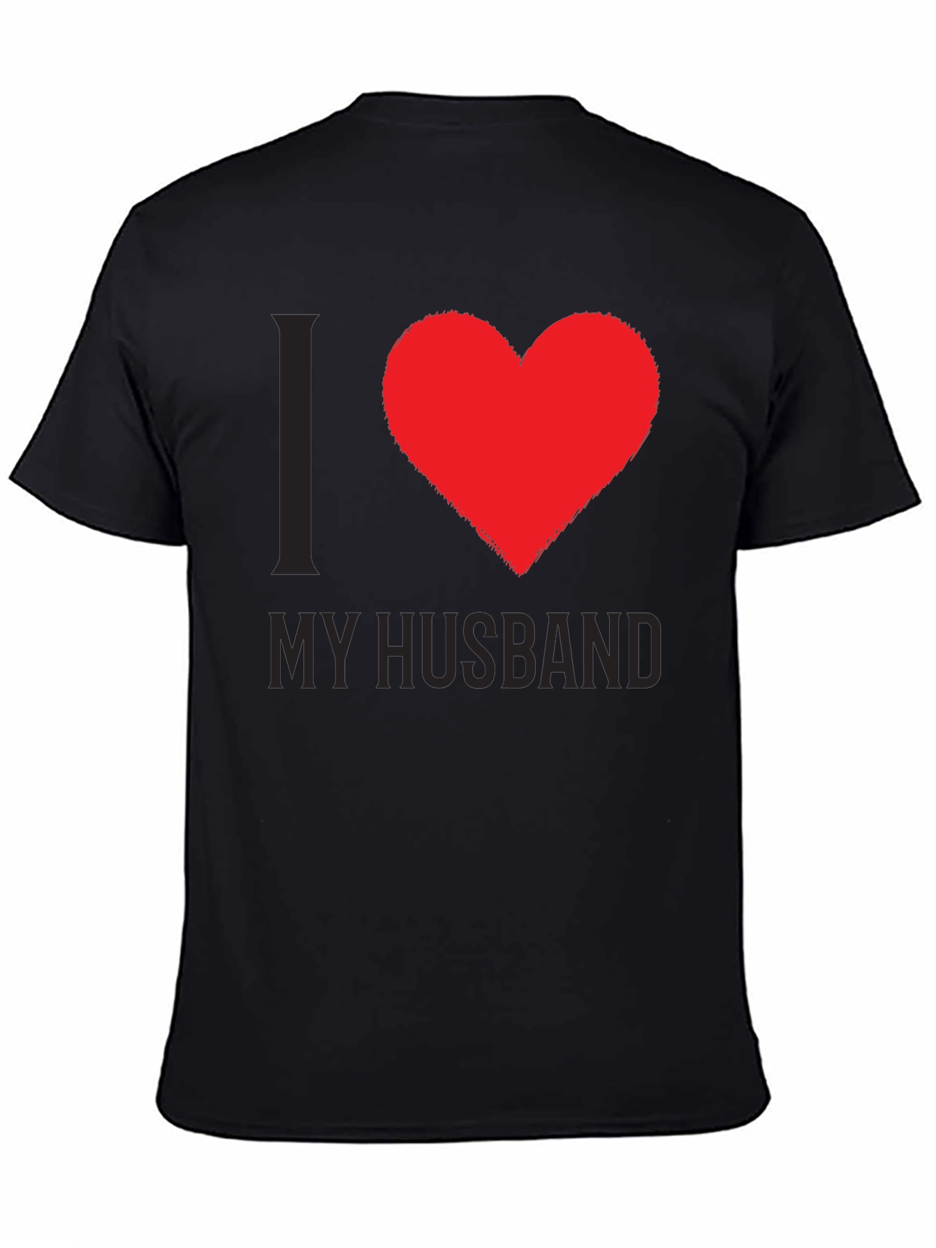 I Love My Husband Tee - Heart Graphic T-Shirt
