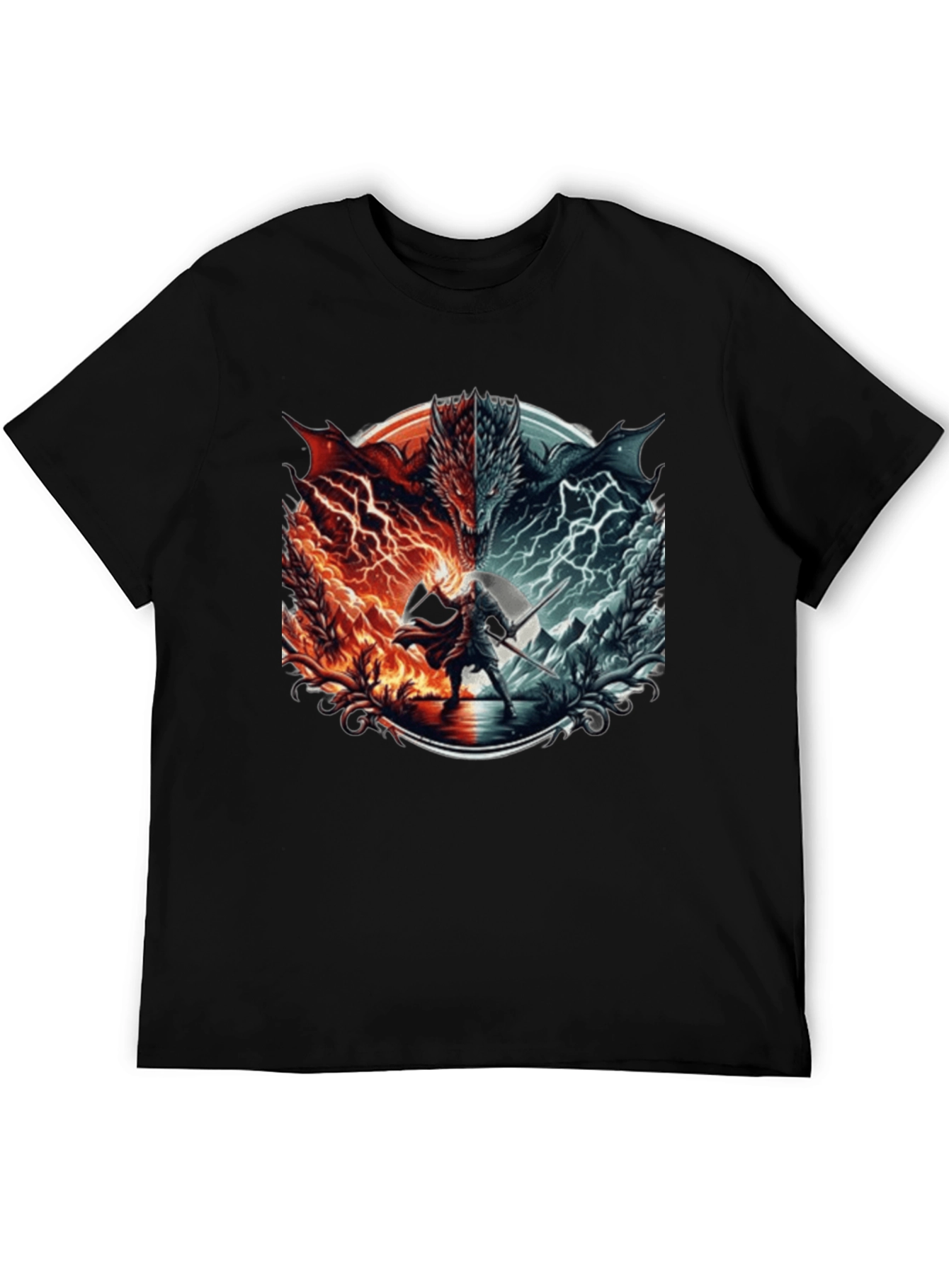 Fire and Ice Dragon T-Shirt