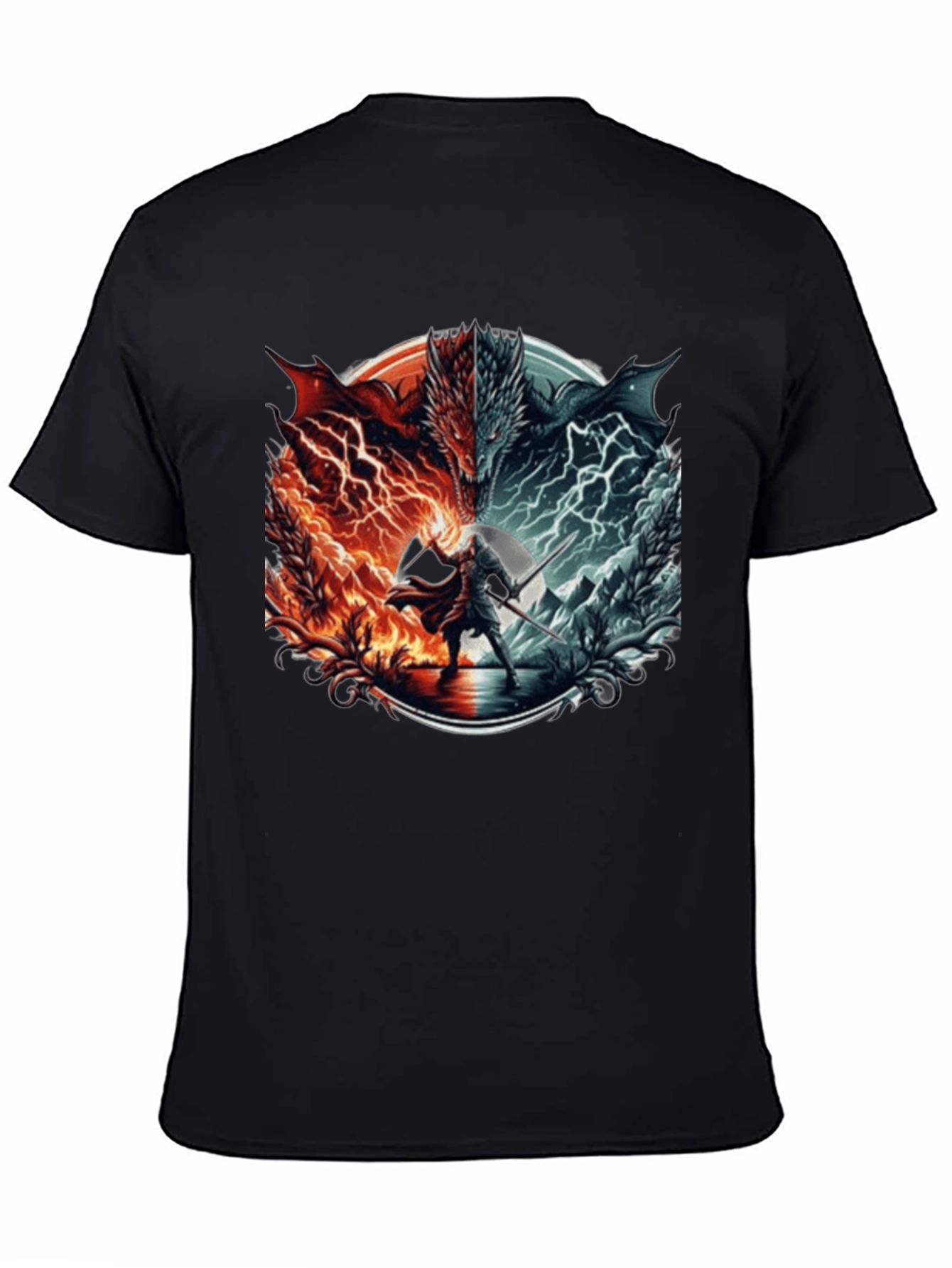 Fire and Ice Dragon T-Shirt