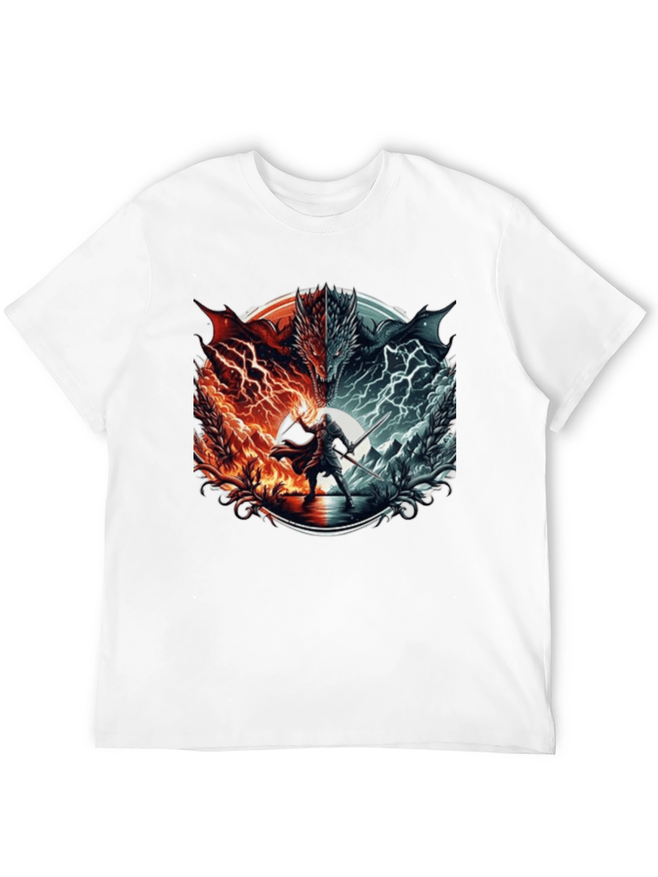 Fire and Ice Dragon T-Shirt