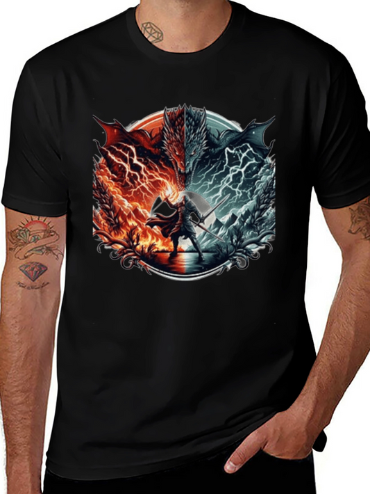Fire and Ice Dragon T-Shirt