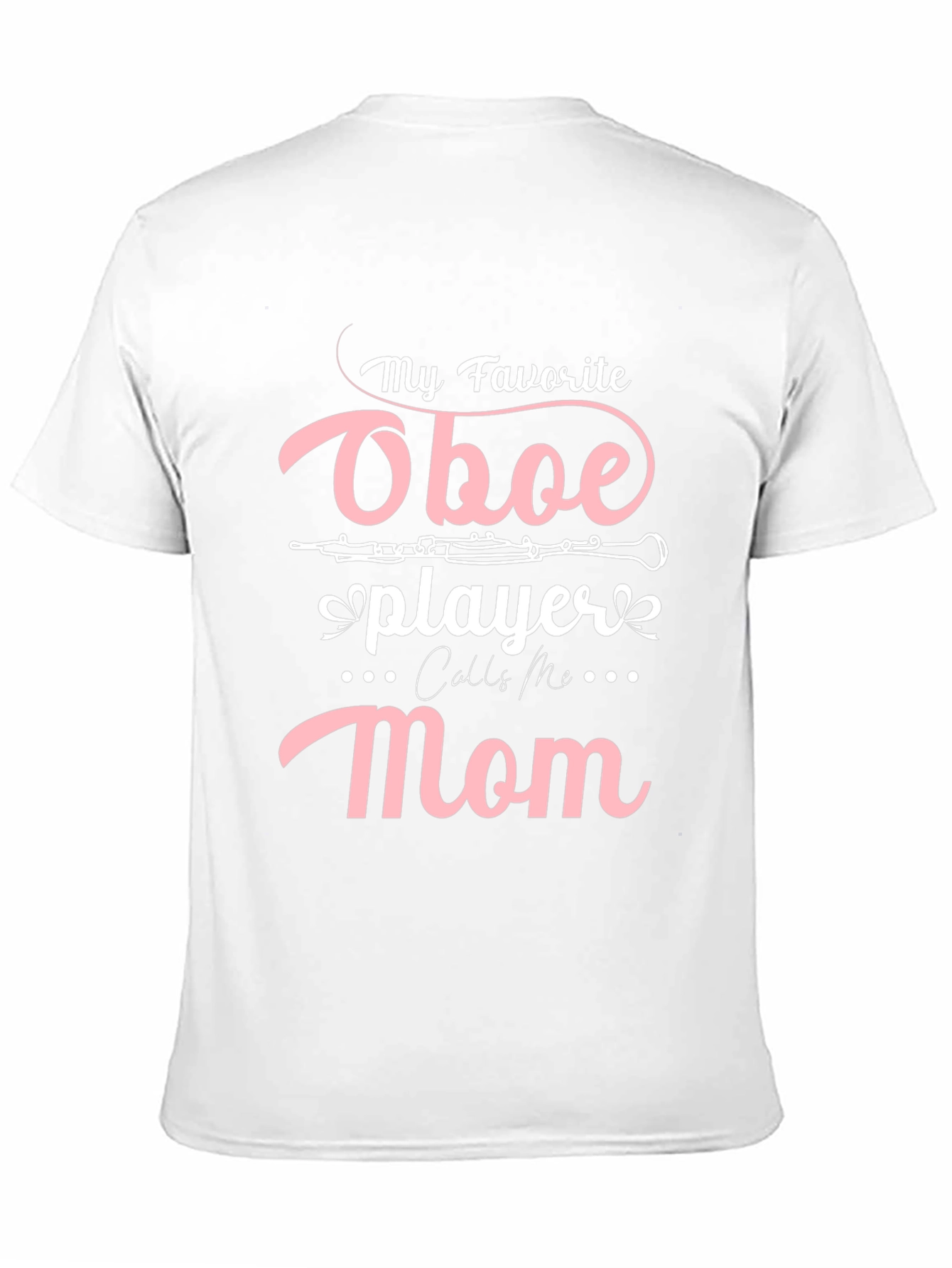 Oboe Player Mom T-Shirt - Black Casual Tee