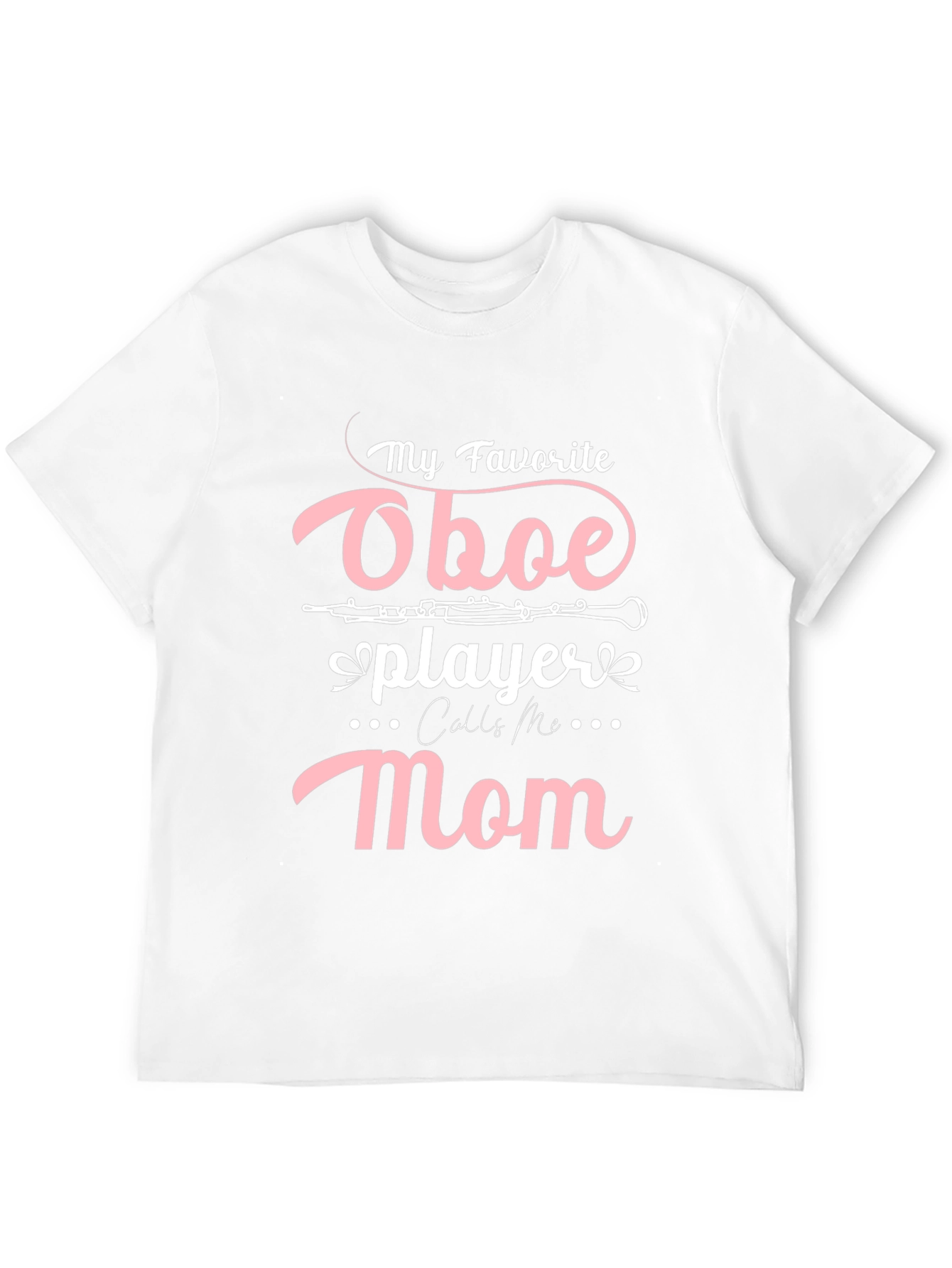 Oboe Player Mom T-Shirt - Black Casual Tee