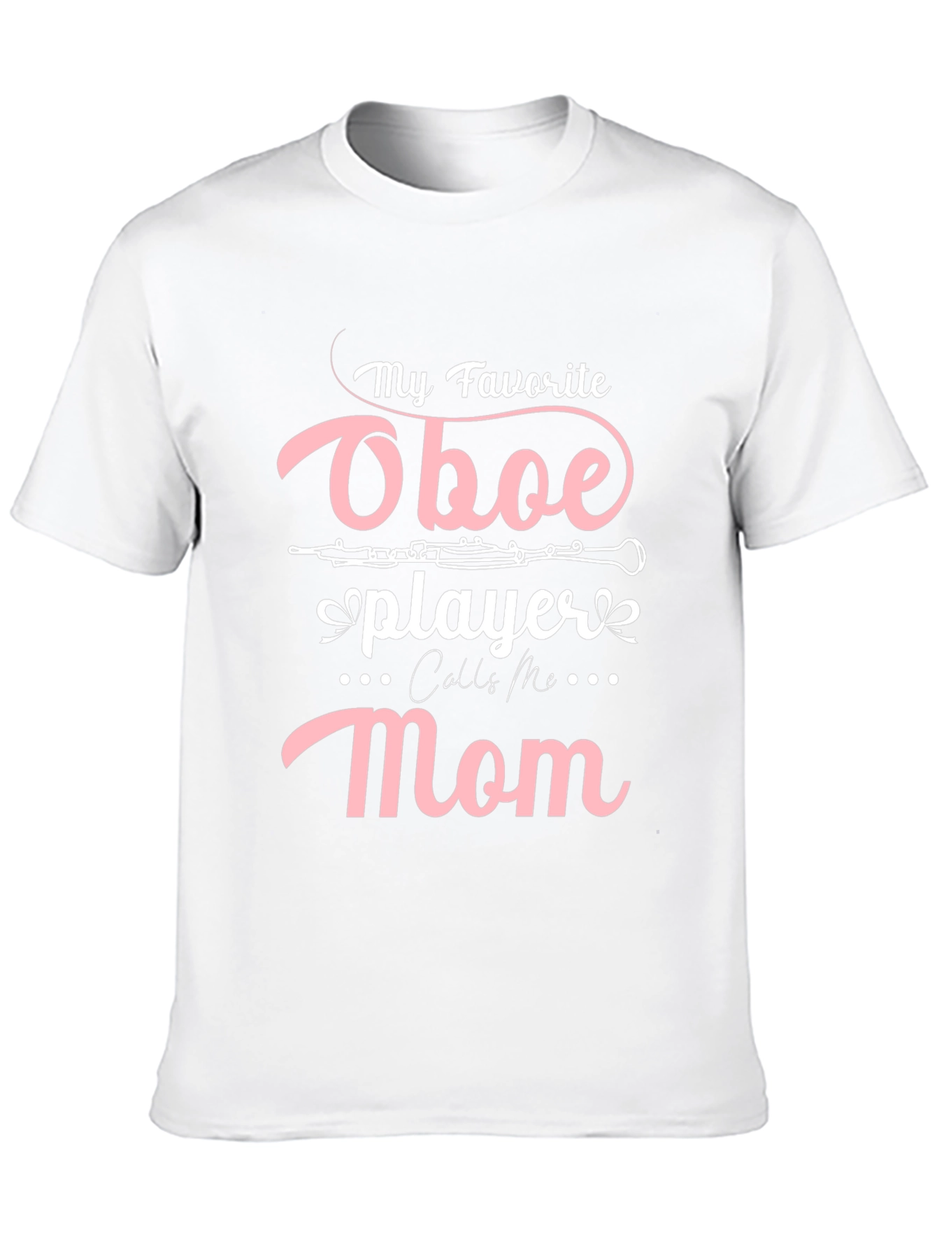 Oboe Player Mom T-Shirt - Black Casual Tee