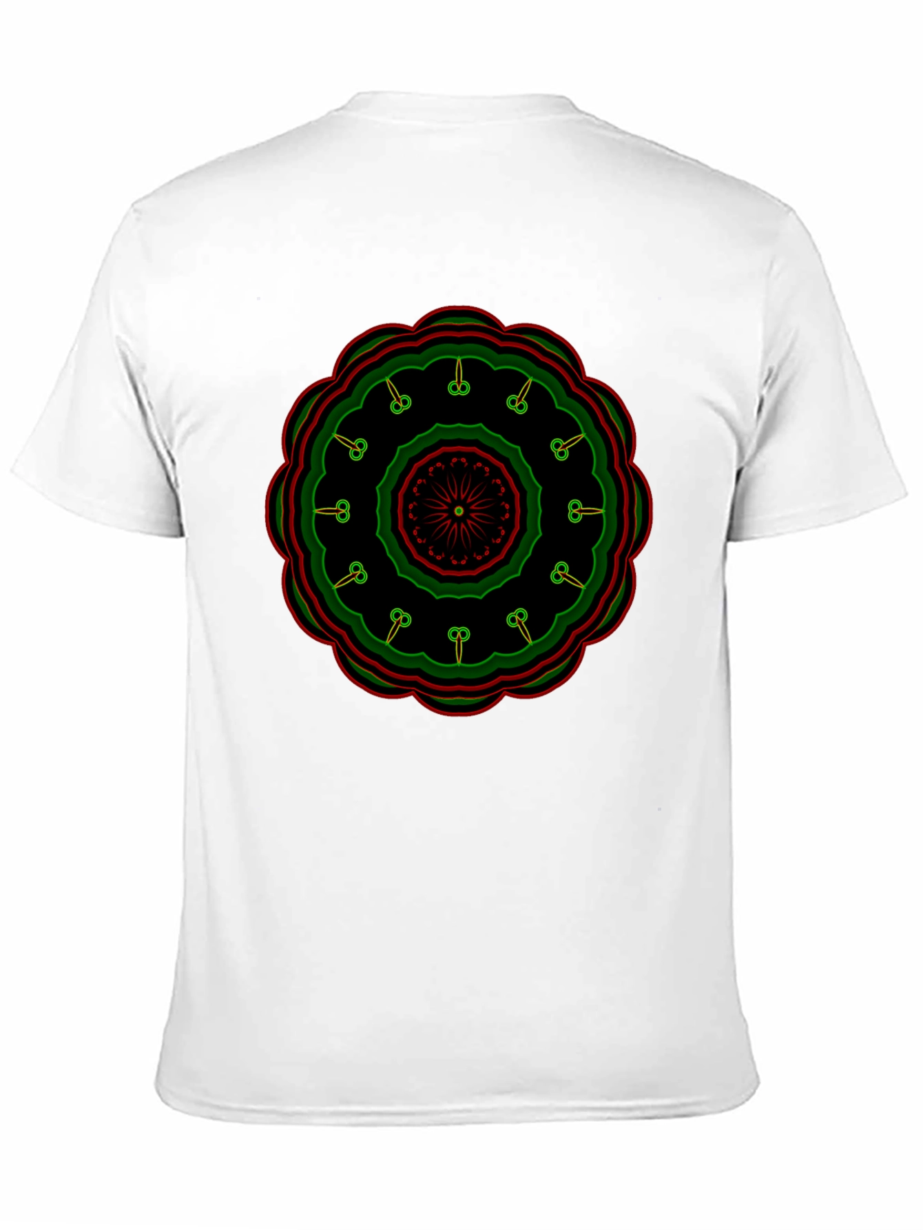 Mandala Graphic Print Black T-Shirt
