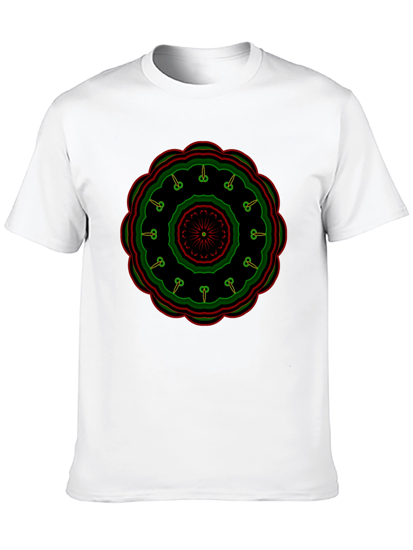 Mandala Graphic Print Black T-Shirt