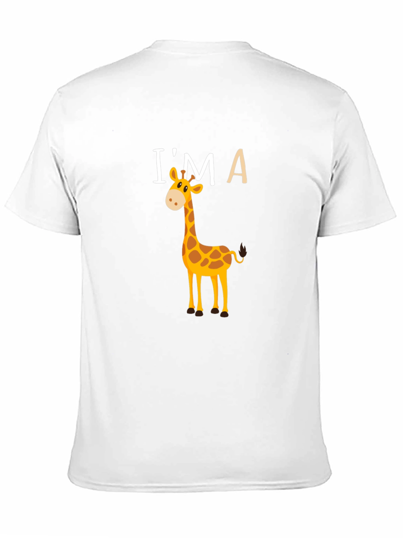 Im A Giraffe Graphic T-Shirt - Black