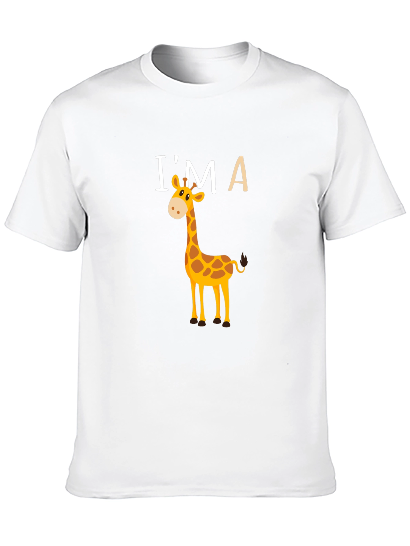 Im A Giraffe Graphic T-Shirt - Black
