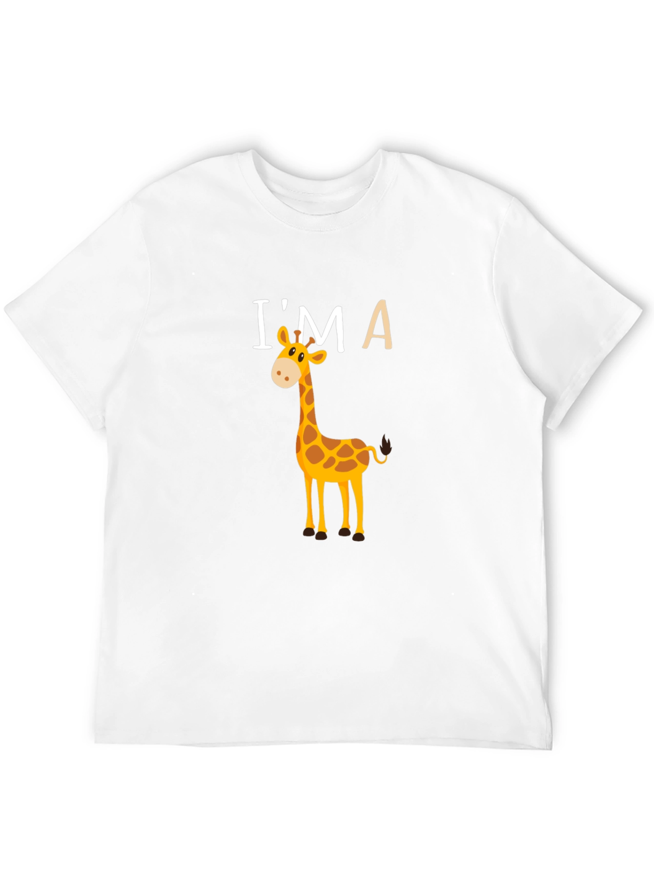 Im A Giraffe Graphic T-Shirt - Black