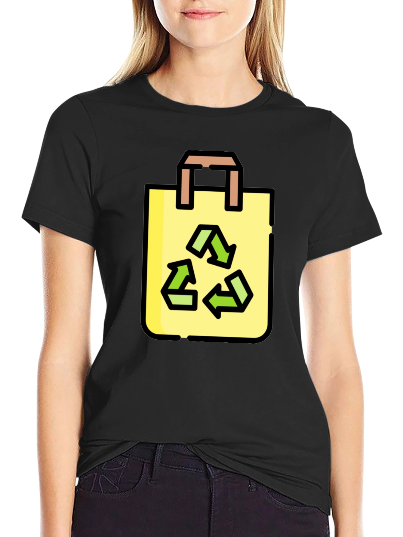 Eco-Friendly Recycle Bag Graphic T-Shirt