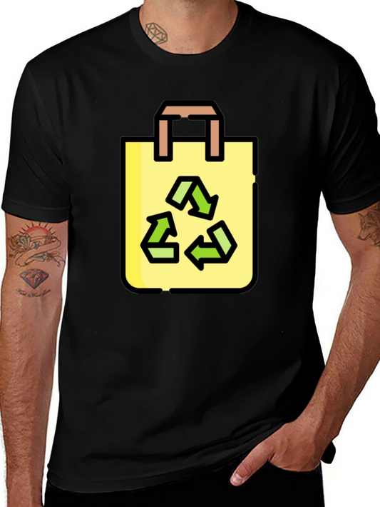 Eco-Friendly Recycle Bag Graphic T-Shirt