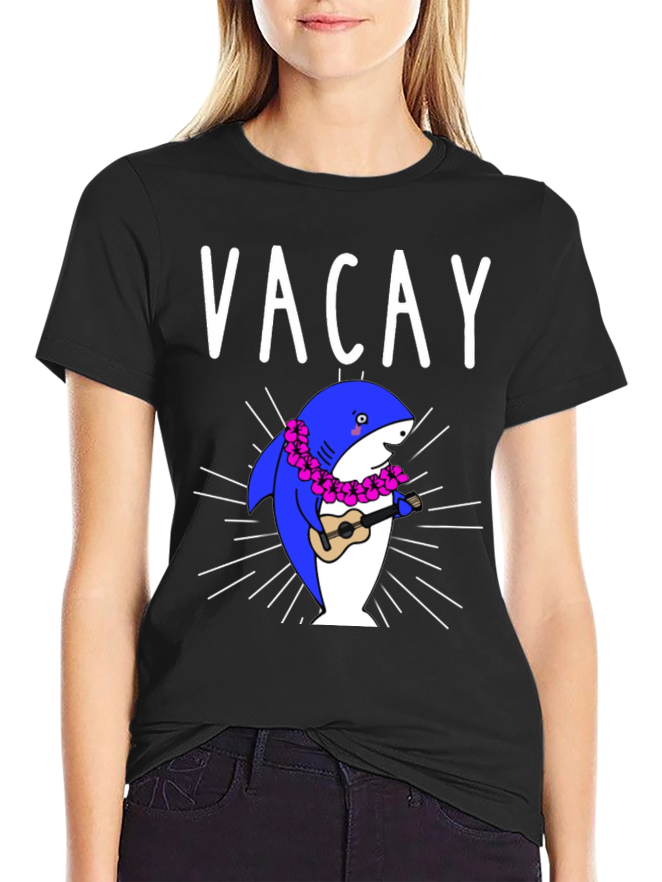 Vacay Shark T-Shirt - Summer Vibes