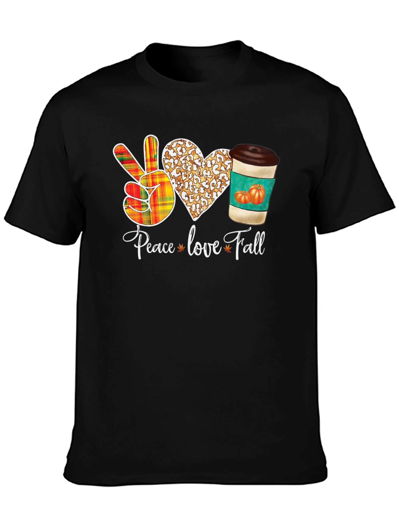 Peace Love Fall Graphic T-Shirt