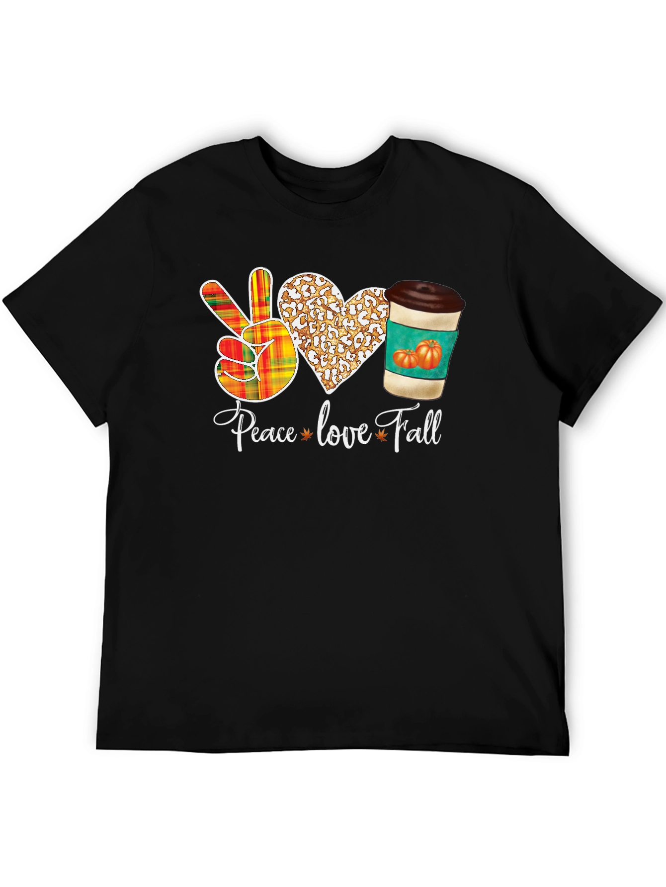 Peace Love Fall Graphic T-Shirt