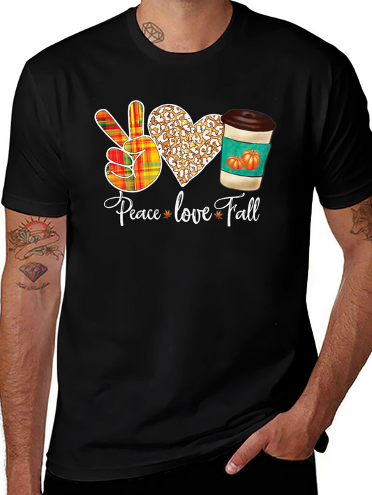 Peace Love Fall Graphic T-Shirt