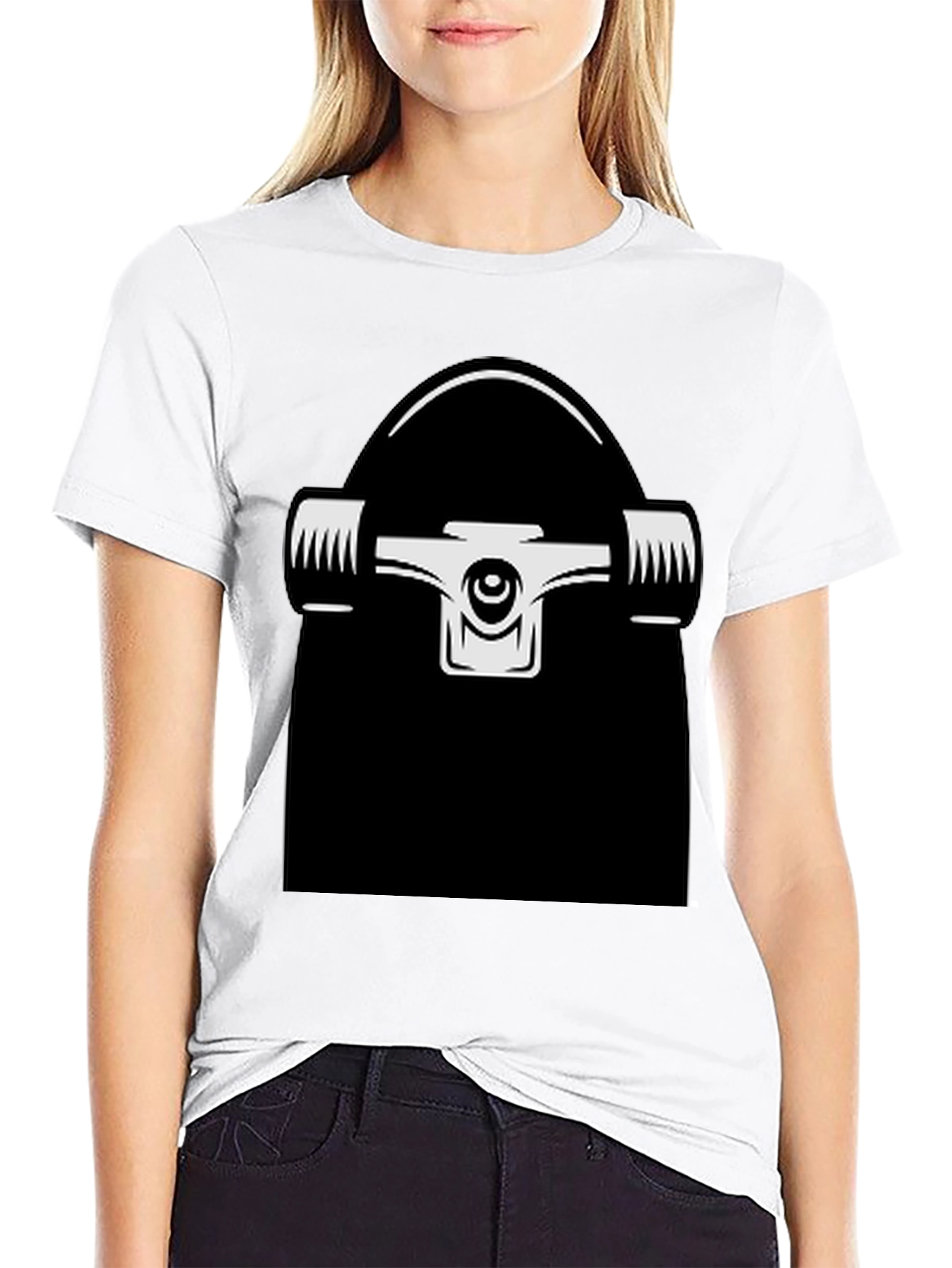 Skateboard Graphic Tee - Black